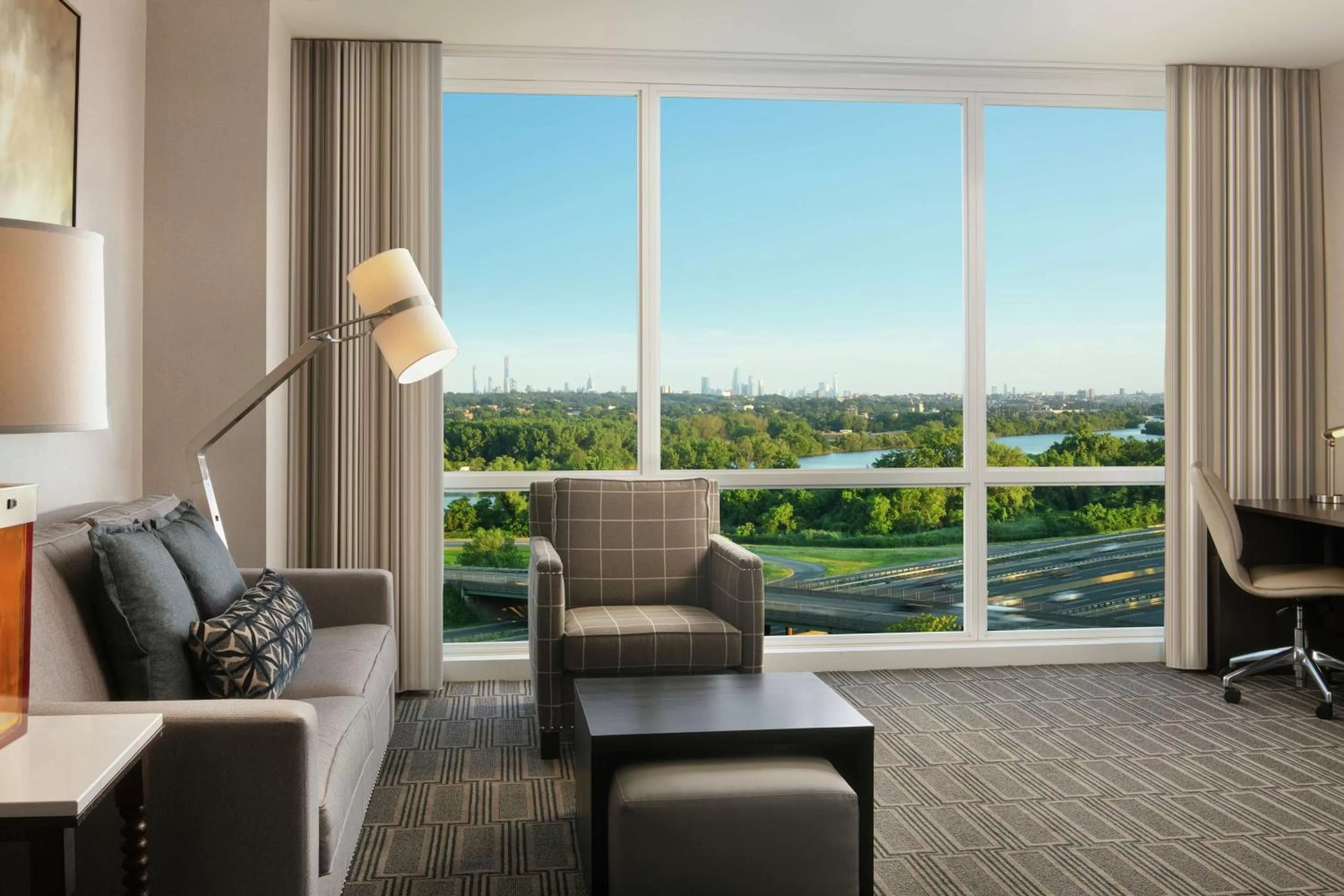 King Suite with City View - Hearing Accessible/Non-Smoking in Homewood Suites By Hilton Teaneck Glenpointe