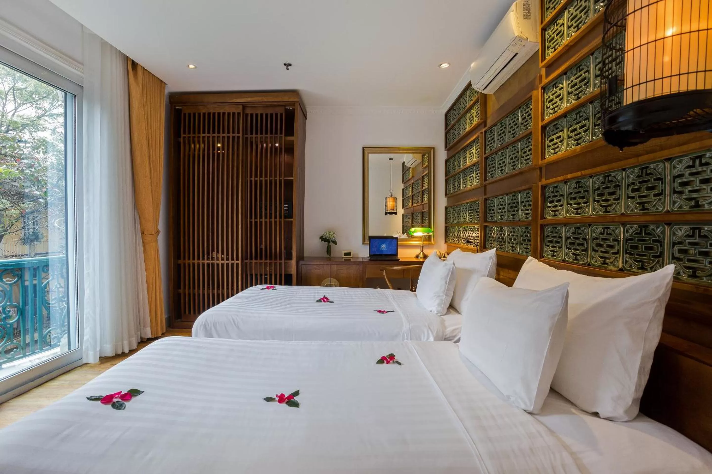 Deluxe Double or Twin Room with City View in Hanoi Media Hotel & Spa
