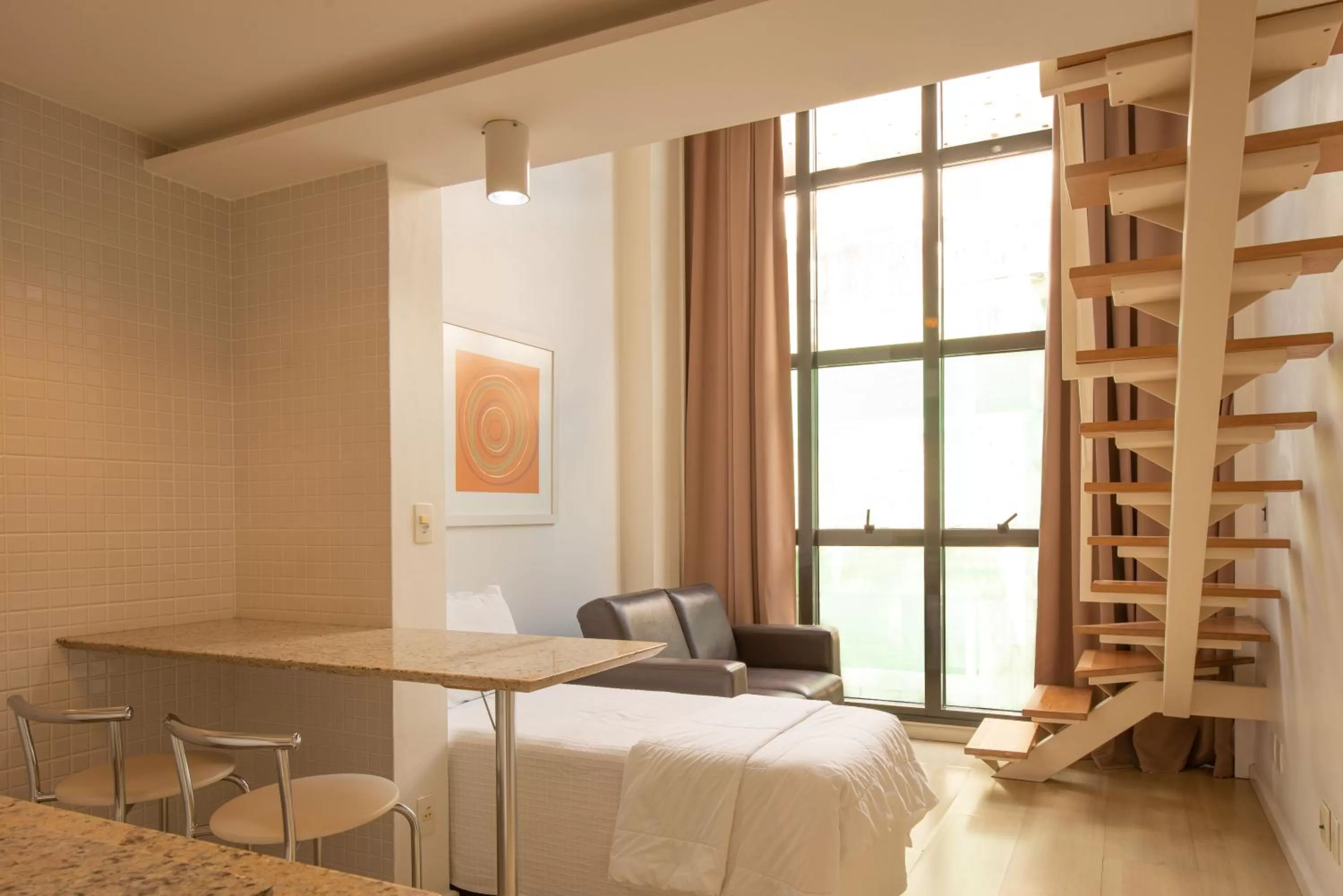 Standard Apartment with stairs inside the room in Hotel Habitare