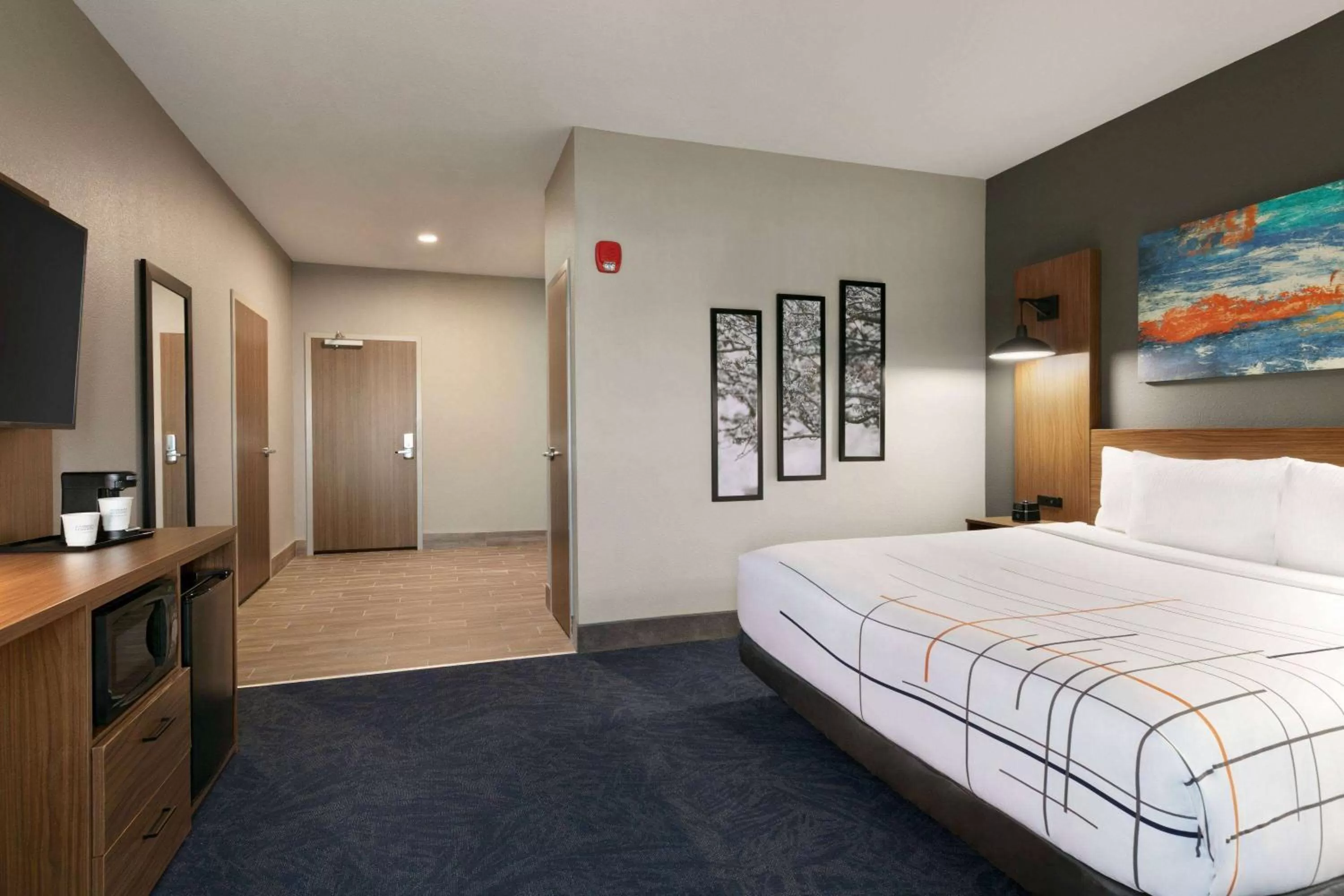 1 King Bed, Mobility/Hearing Accessible Suite, Roll-in Shower, Non-Smoking in La Quinta Inn & Suites by Wyndham College Station North