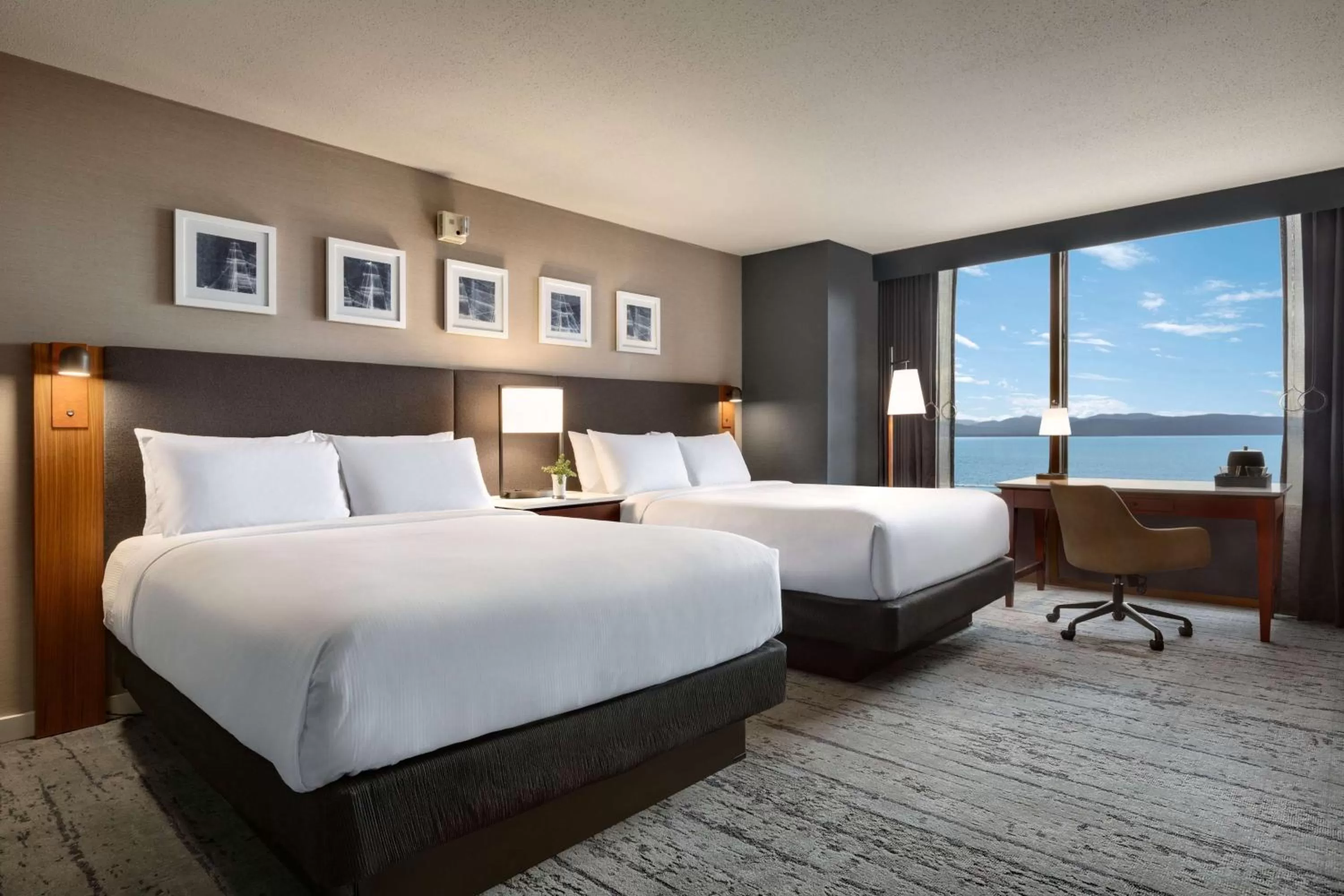 Queen Room with Two Queen Beds - City View in Hotel Champlain Burlington, Curio Collection by Hilton