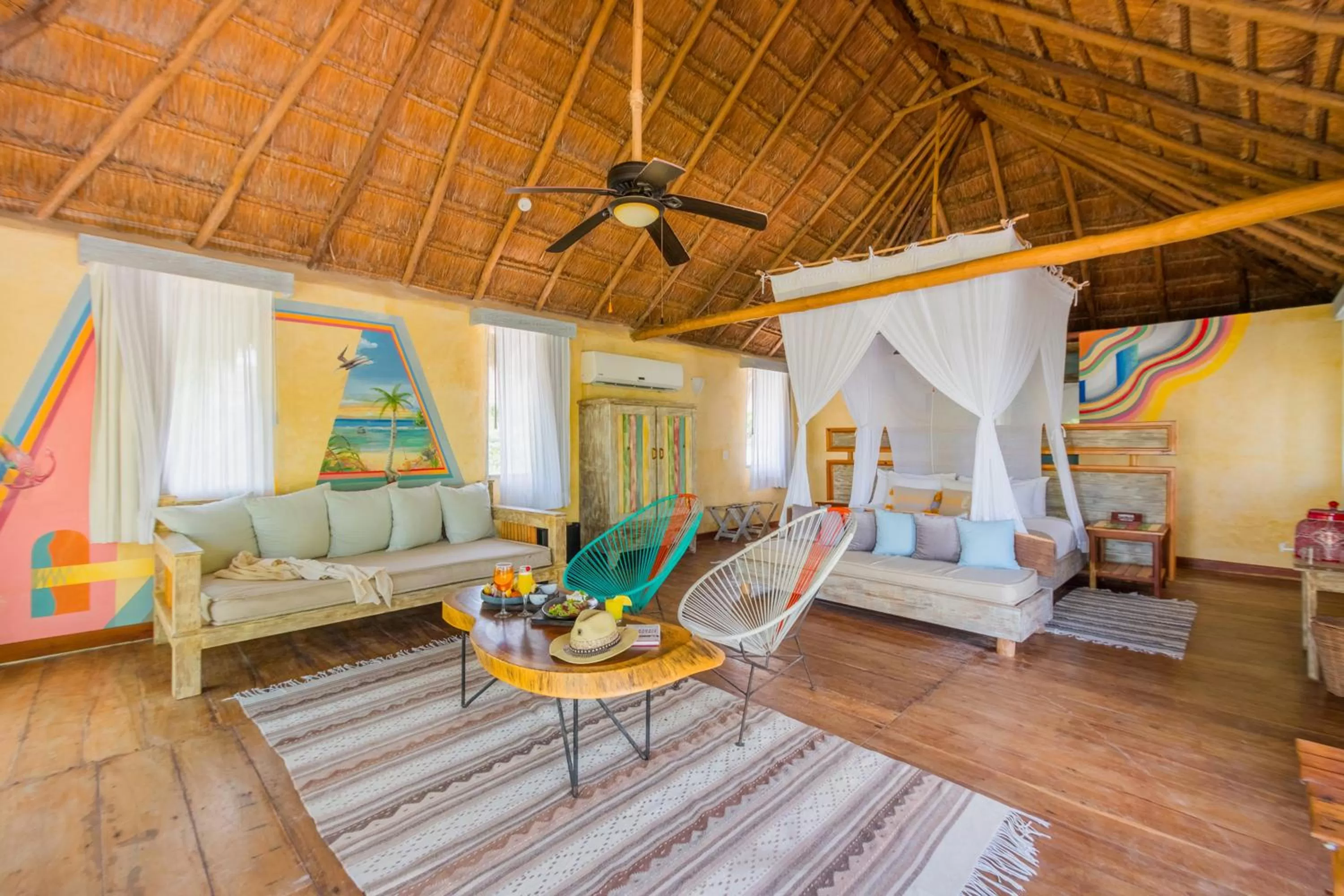 Ocean View Suite King Room in Villa Pescadores Tulum-Beachfront hotel by Ahau Collection