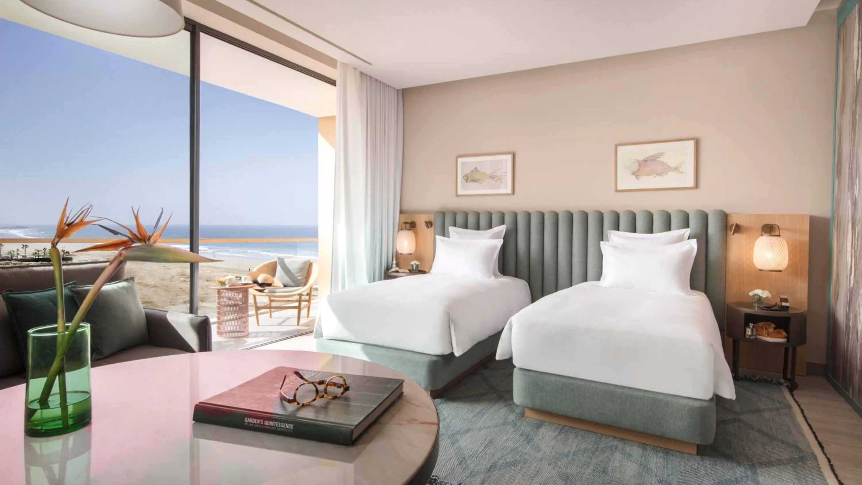 Twin Room with Partial Ocean VIew in Hyatt Regency Taghazout
