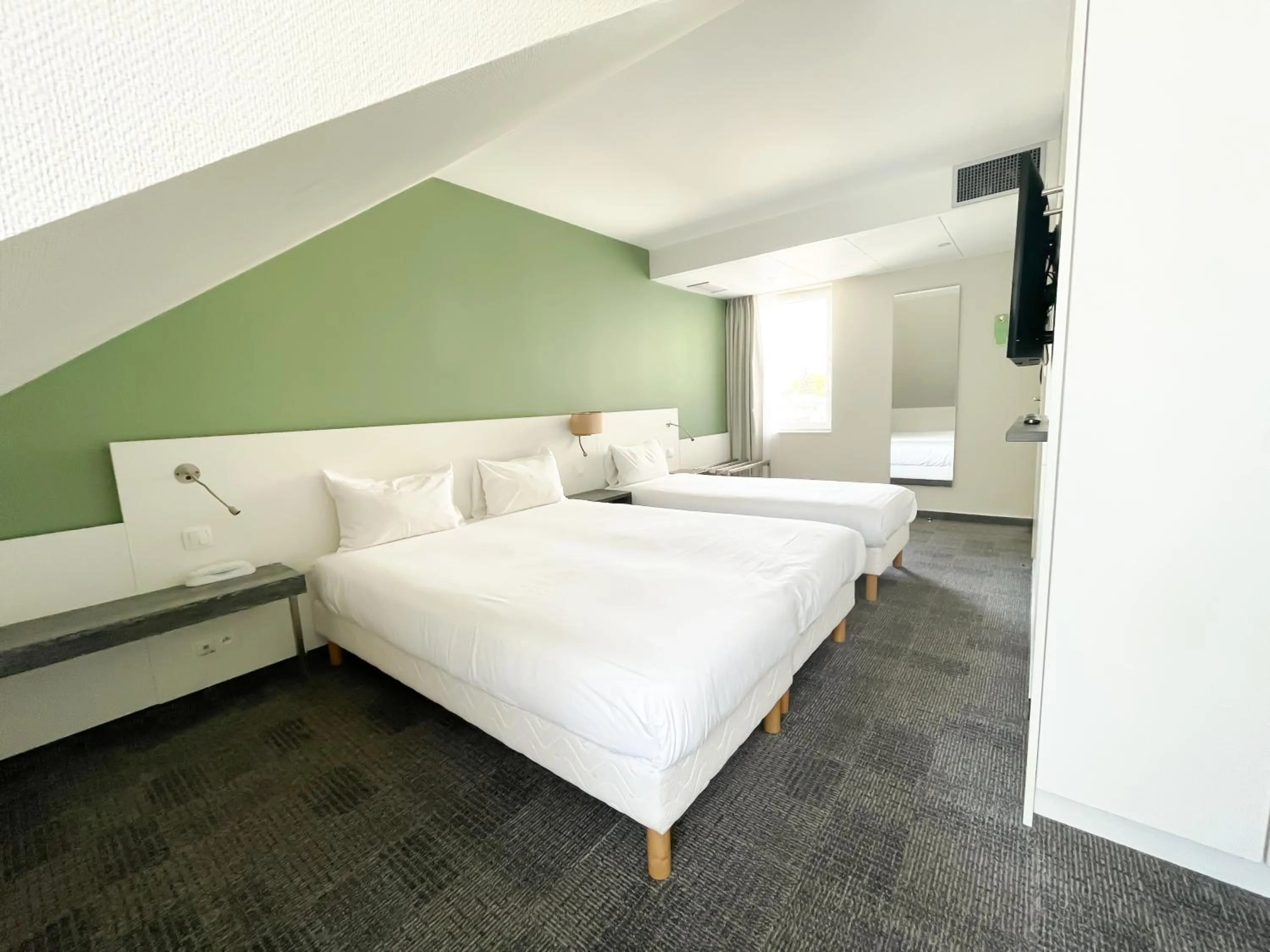 POP Room with One Double Bed and One Single Bed in Greet Hotel Colmar