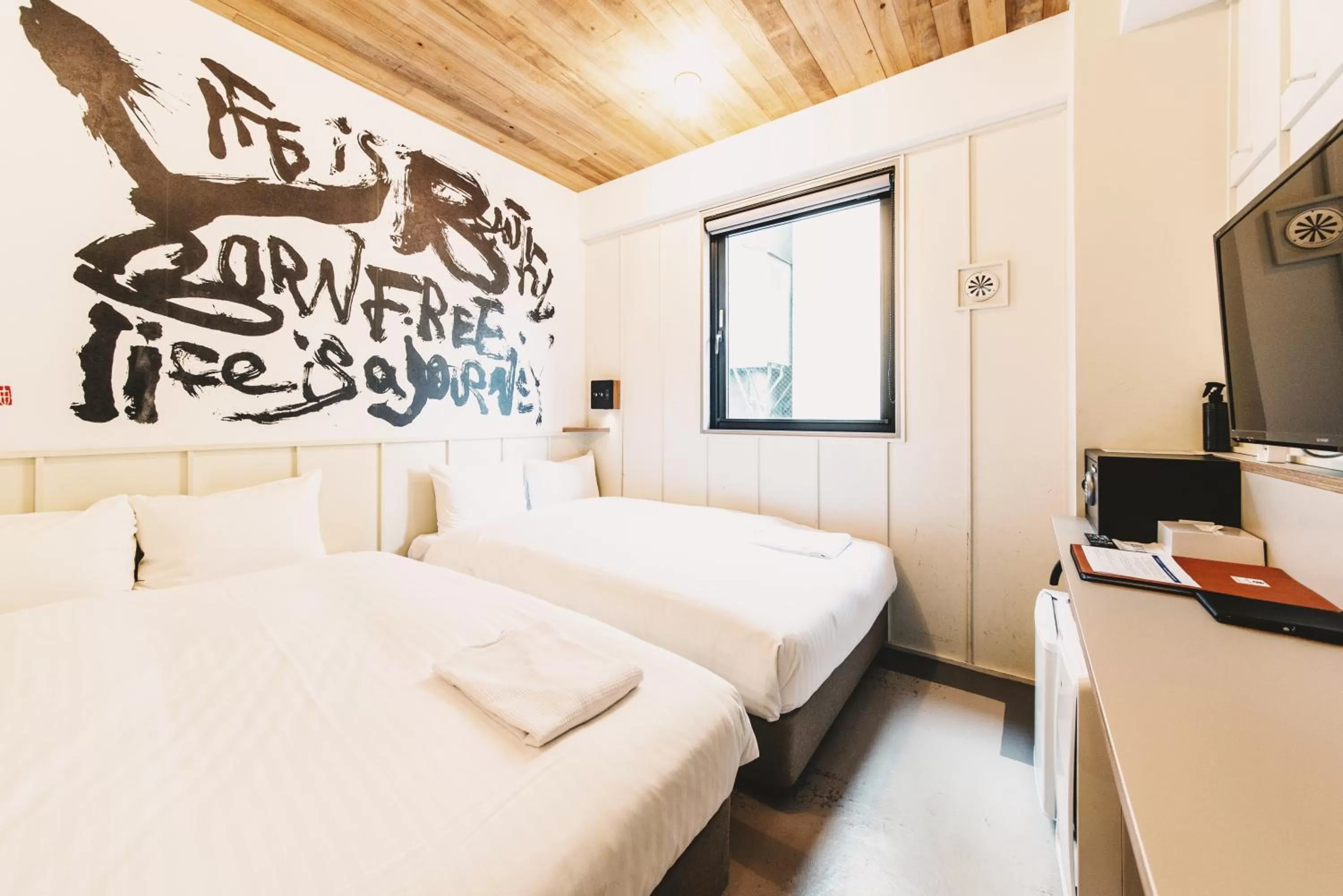 Compact Quadruple Room - 2 Small Double Beds in Kamon Hotel Namba