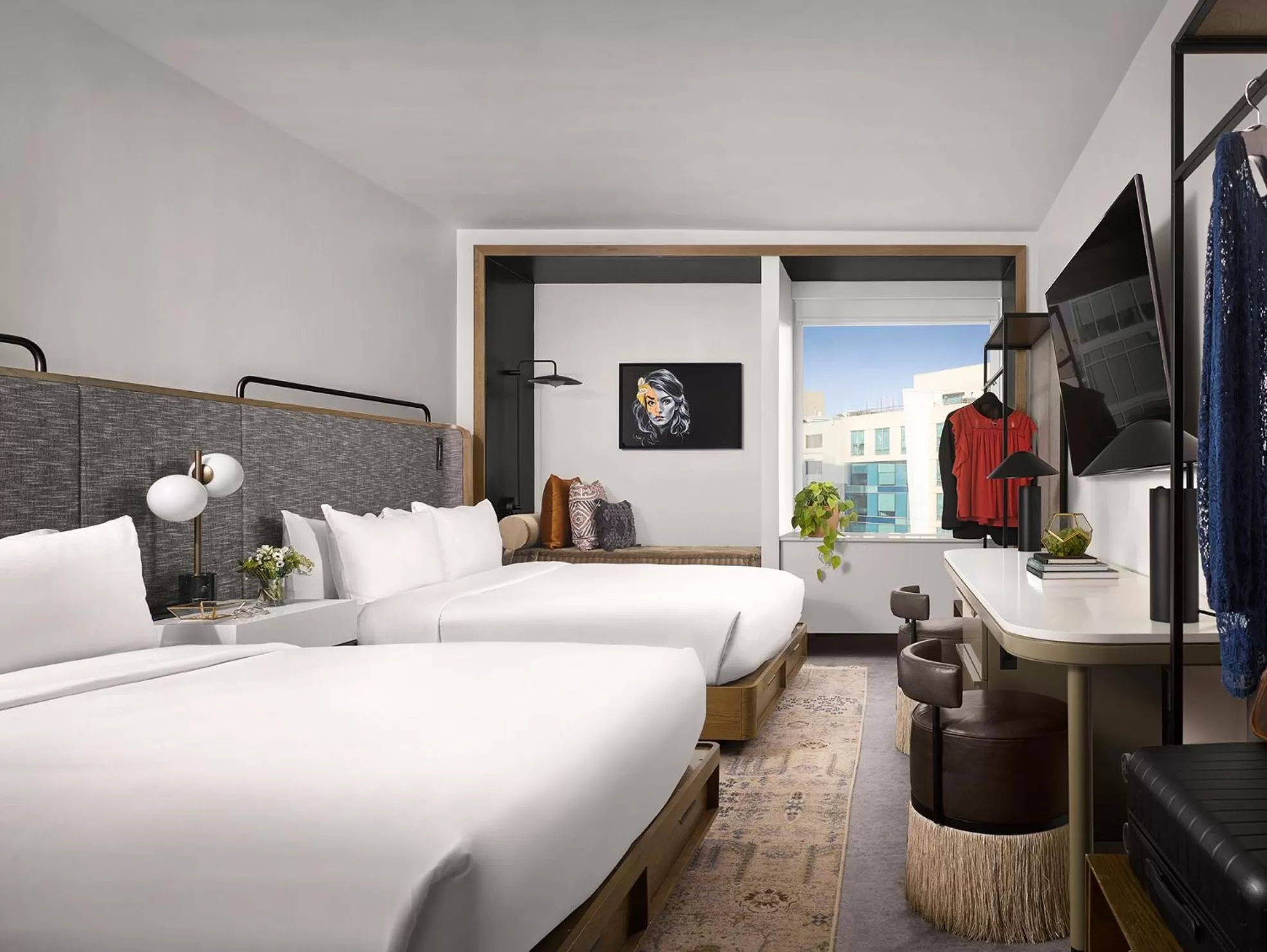 Standard Queen Room with City View in Vignette Collection Yours Truly DC, an IHG Hotel