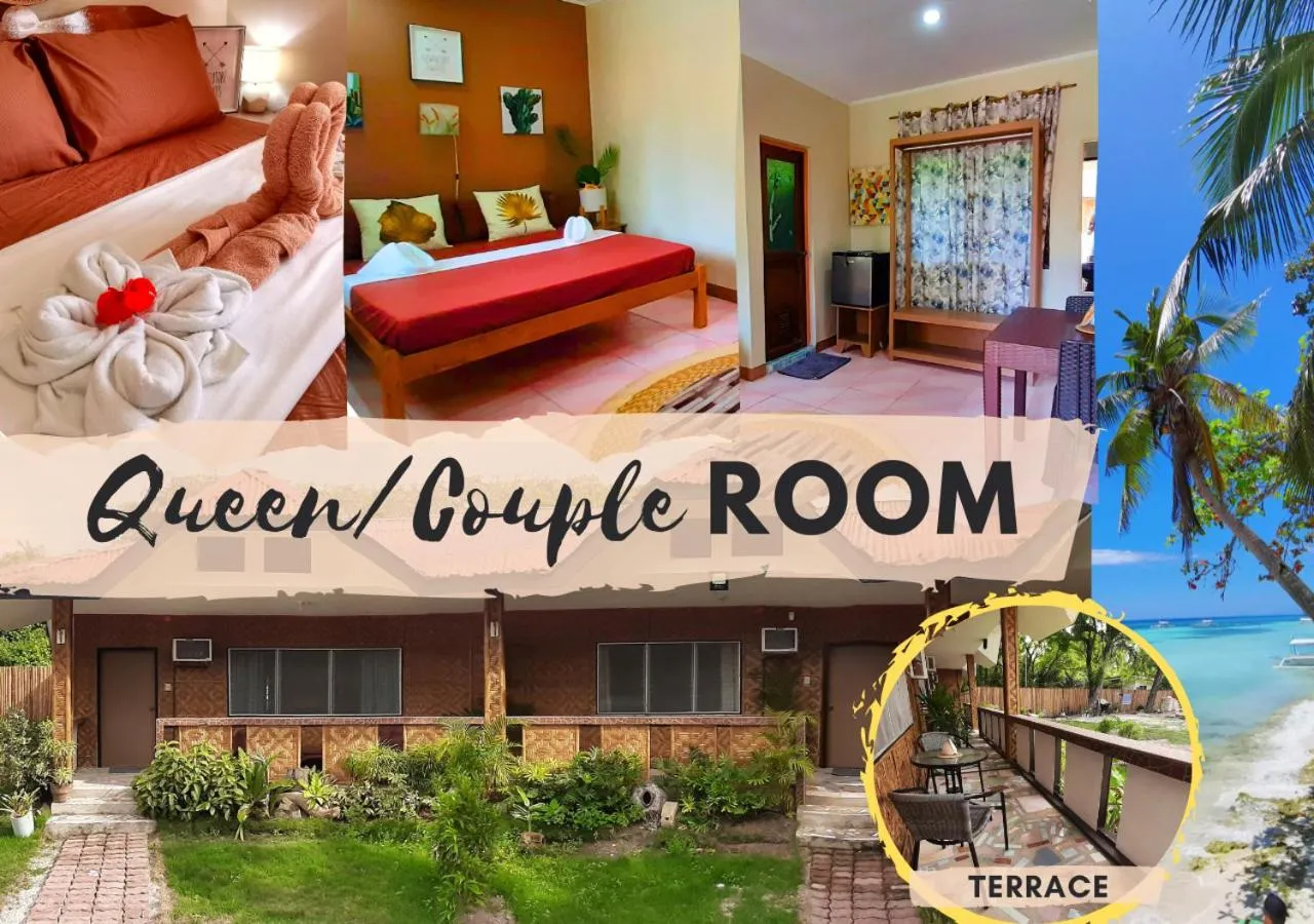 Queen Room with Garden View in On Board Panglao Beach Hostel & Resort with FREE MOTORBIKE