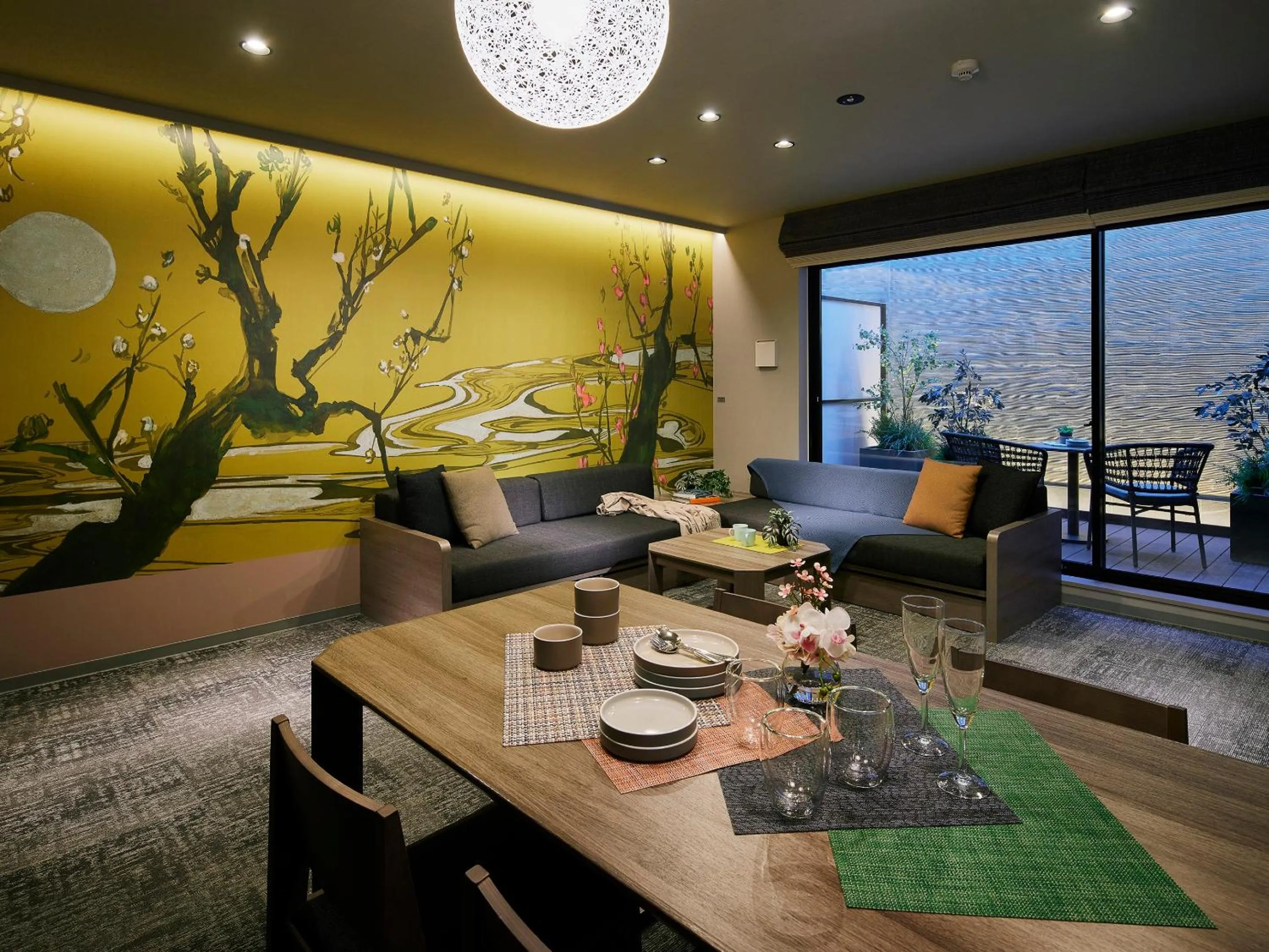 Deluxe Quadruple Room ​with Private Sauna (21:30-23:00) in Minn Gion