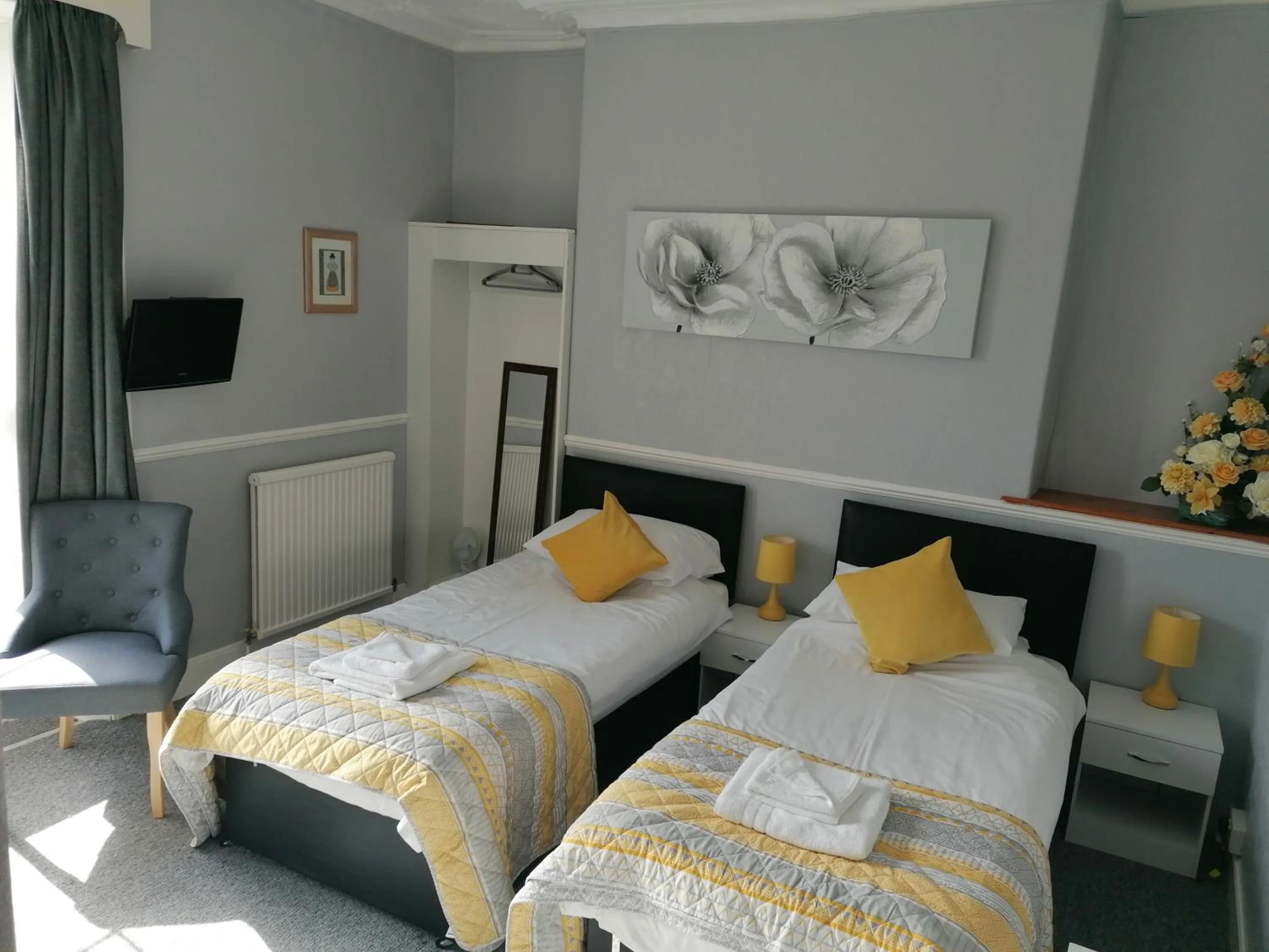 Standard Twin Room with Mountain View in The George Borrow Hotel