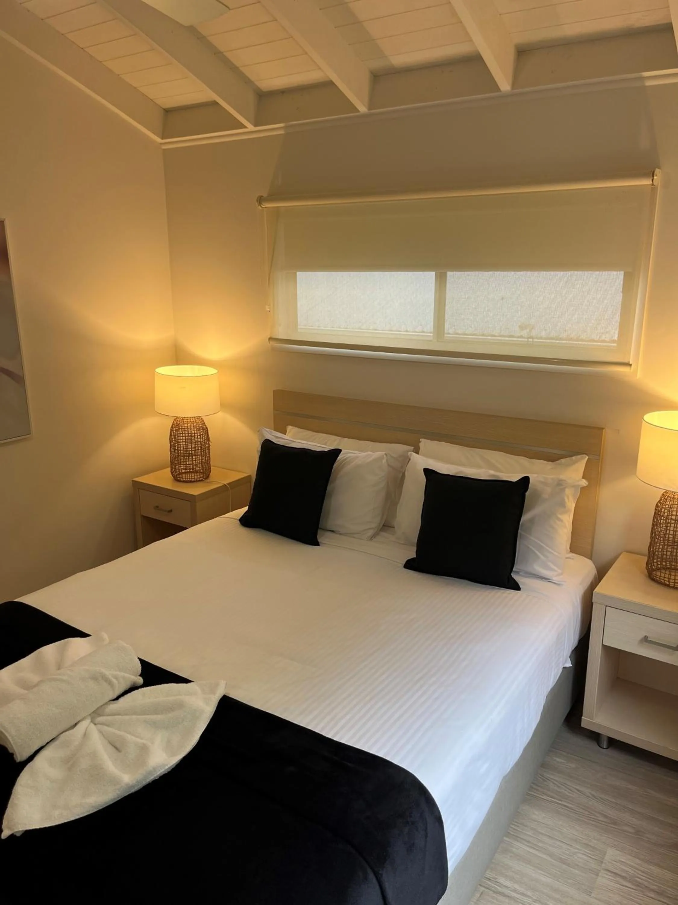 Three Bedroom Family Cabin - single occupancy - Two Queen + One Double/Single Tri Bunk in Blue Lagoon Beach Resort