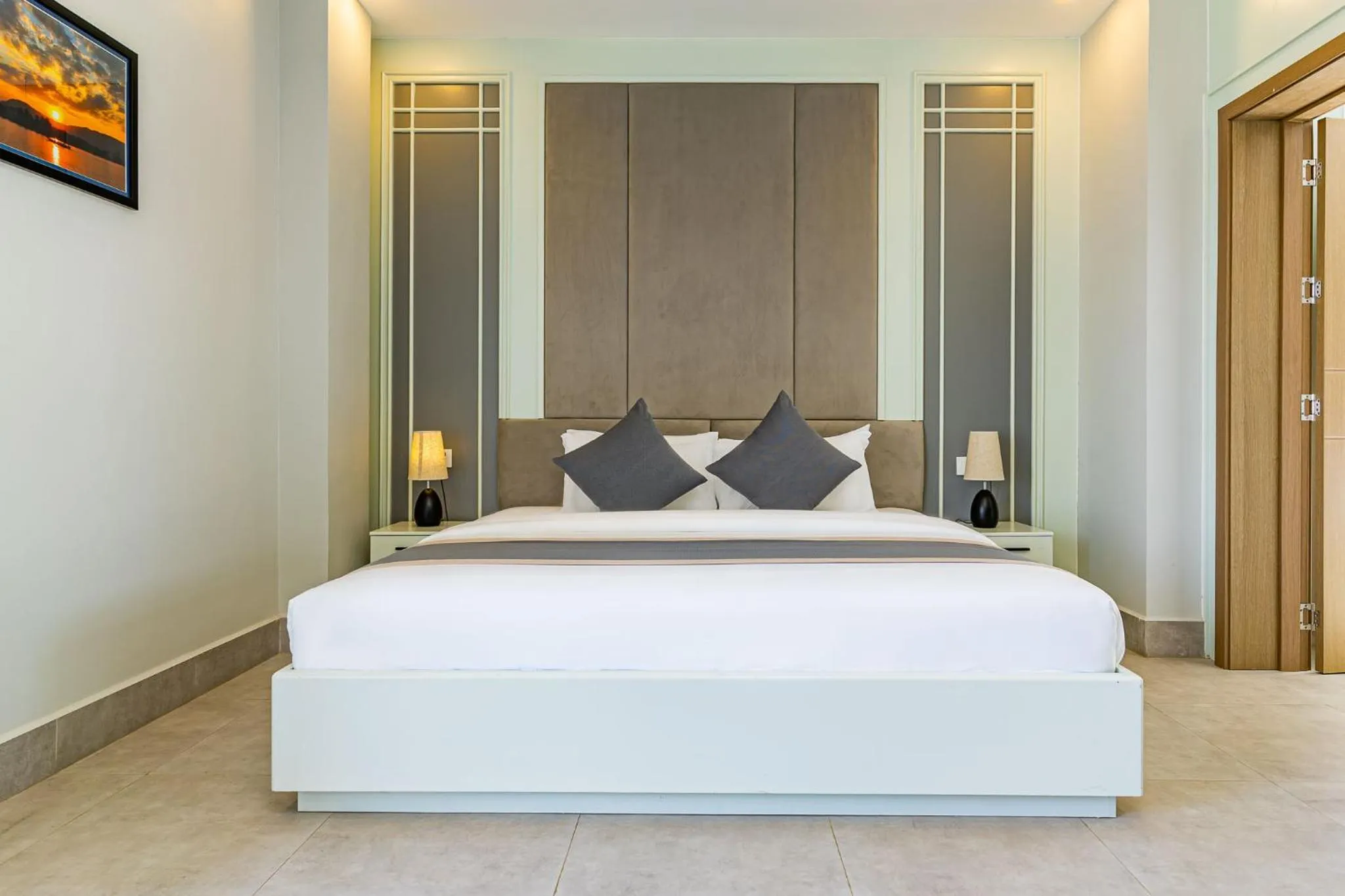 Family Room with Balcony in The Square Kampot Hotel