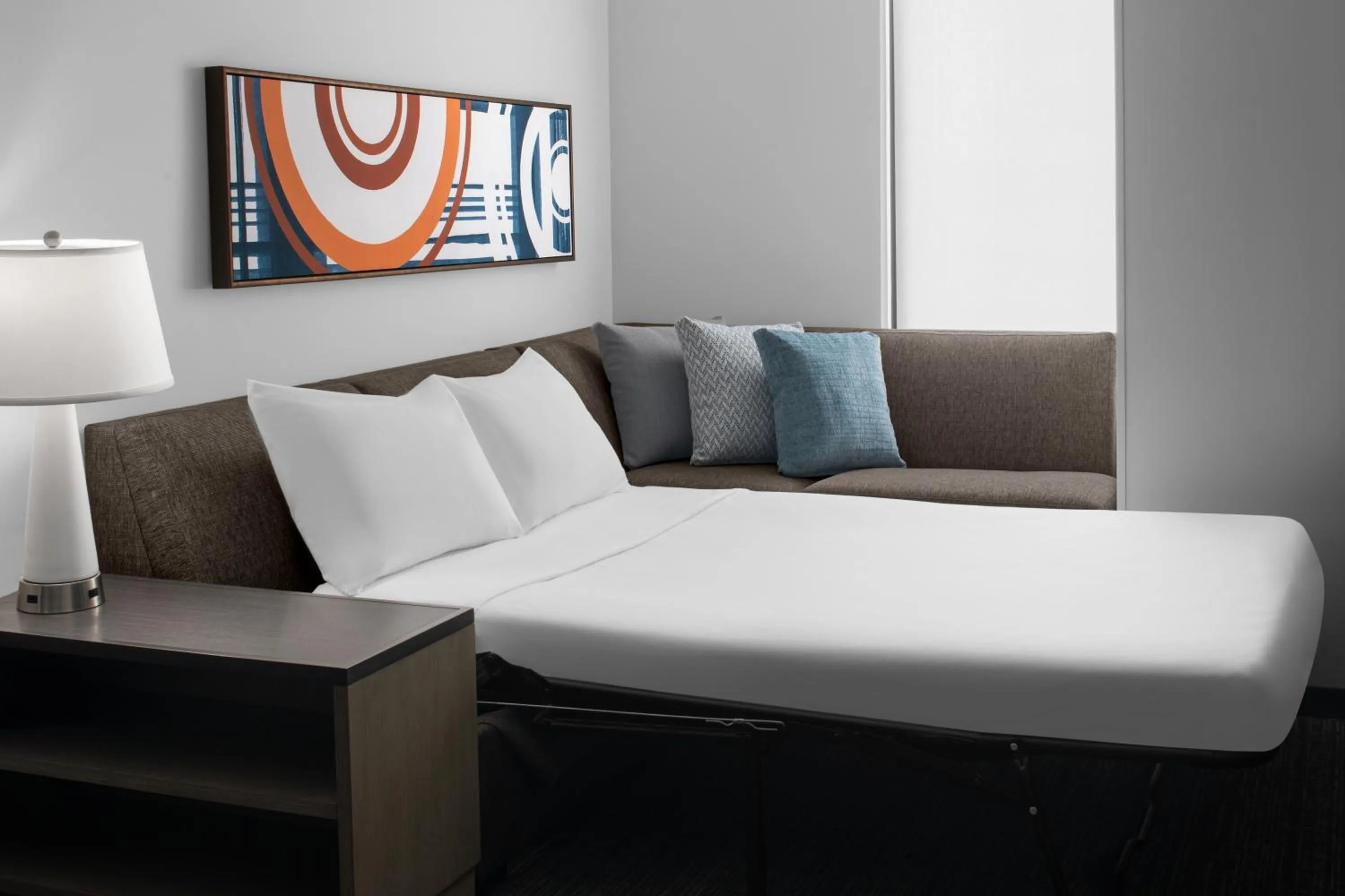 One-Bedroom King Suite with Sofa Bed and Kitchen in Hyatt House Lansing-University Area