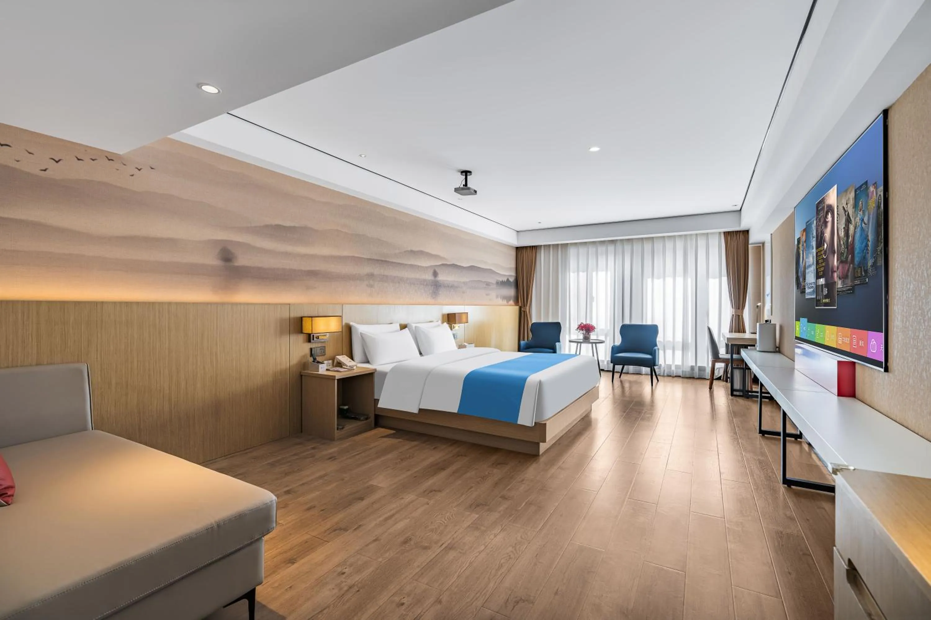 Theater King Room, Non-Smoking in Ramada Encore by Wyndham Kunming Guandu