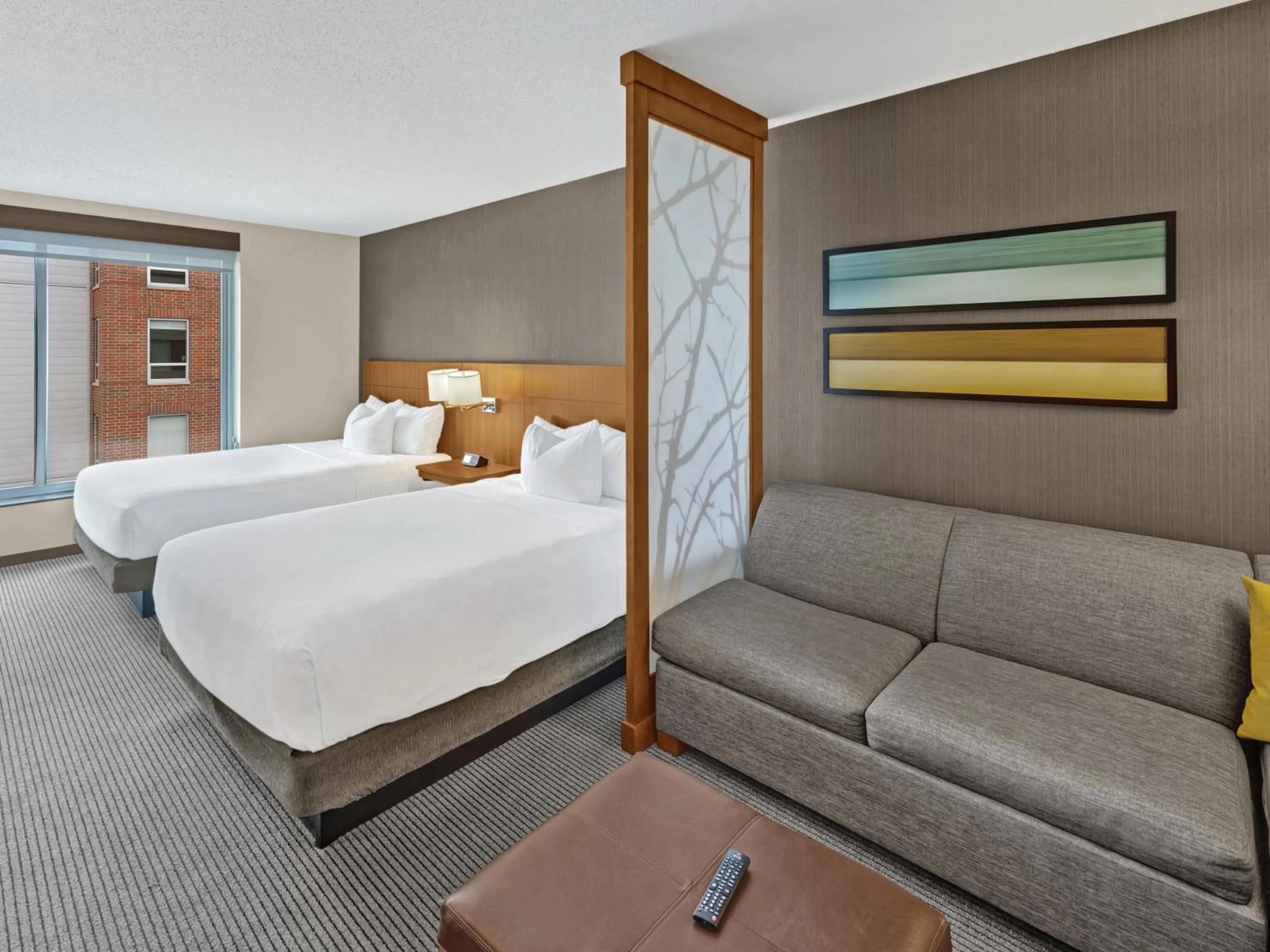 Queen Room with Two Queen Beds and Sofa Bed - High Floor in Hyatt Place Champaign/Urbana