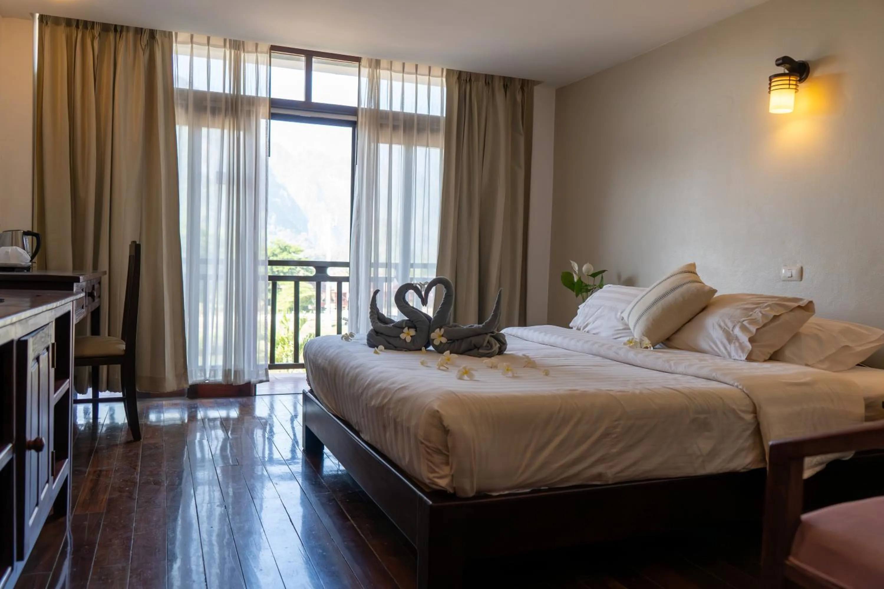 Deluxe Double Room with Balcony in Silver Naga Hotel