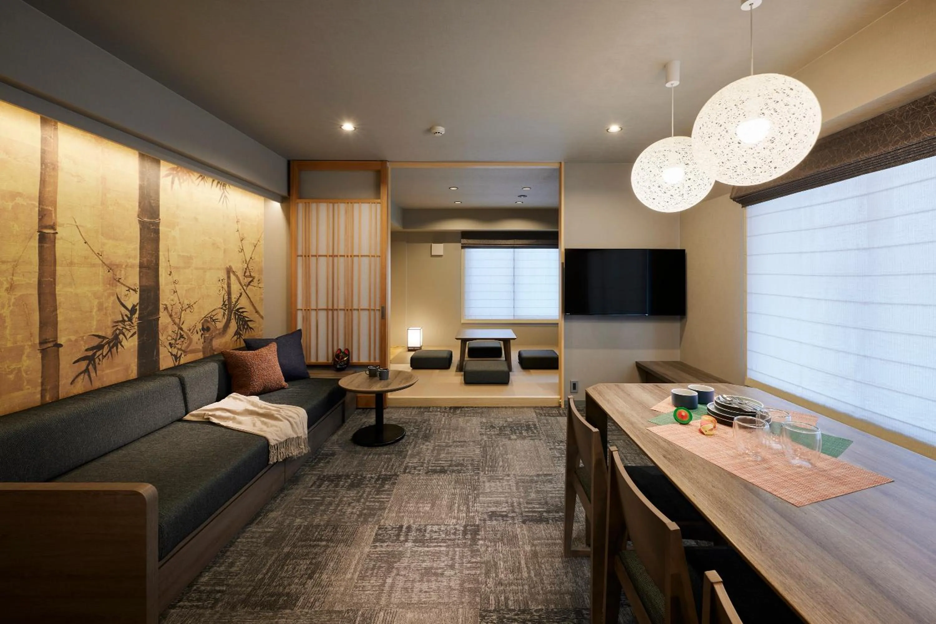 Premium Suite - 1 bedroom with 6beds (with Tatami Room) in Minn Gion Sanjo