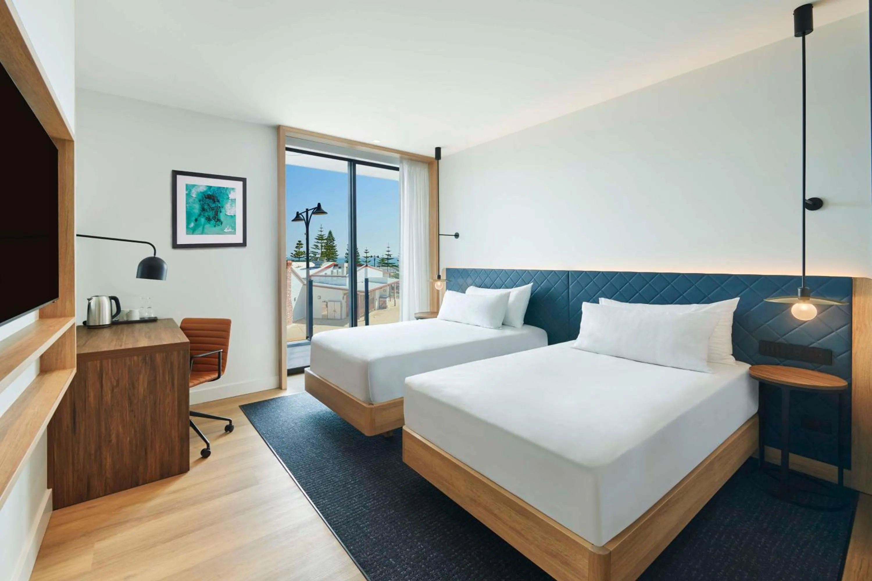 Twin Room with Ocean View in Hilton Garden Inn Busselton