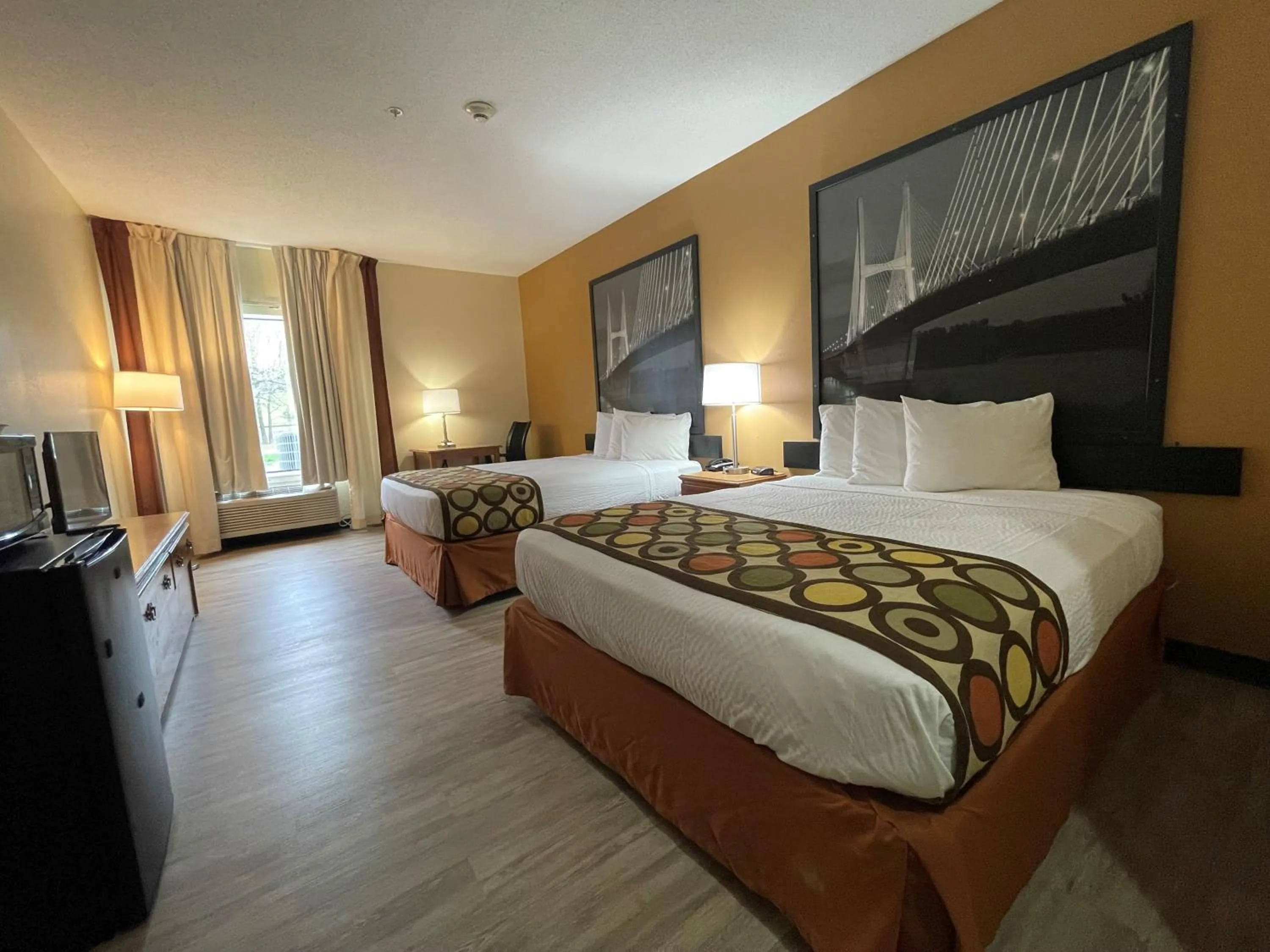 Queen Room with Two Queen Beds - Non-Smoking in Super 8 by Wyndham Pevely