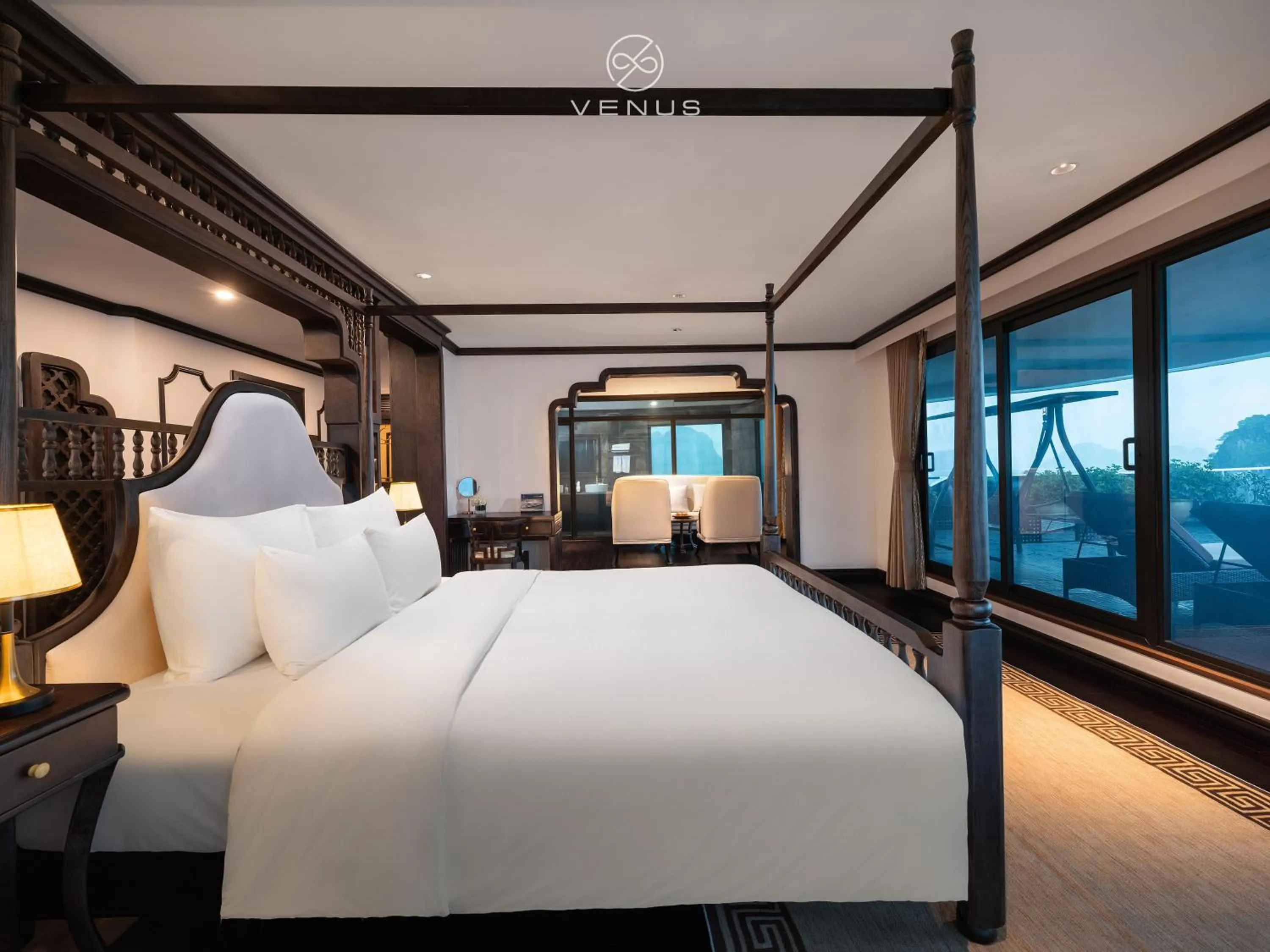 Pearl Suite with Private Terrace in Venus Cruises Halong Bay by Venus Group