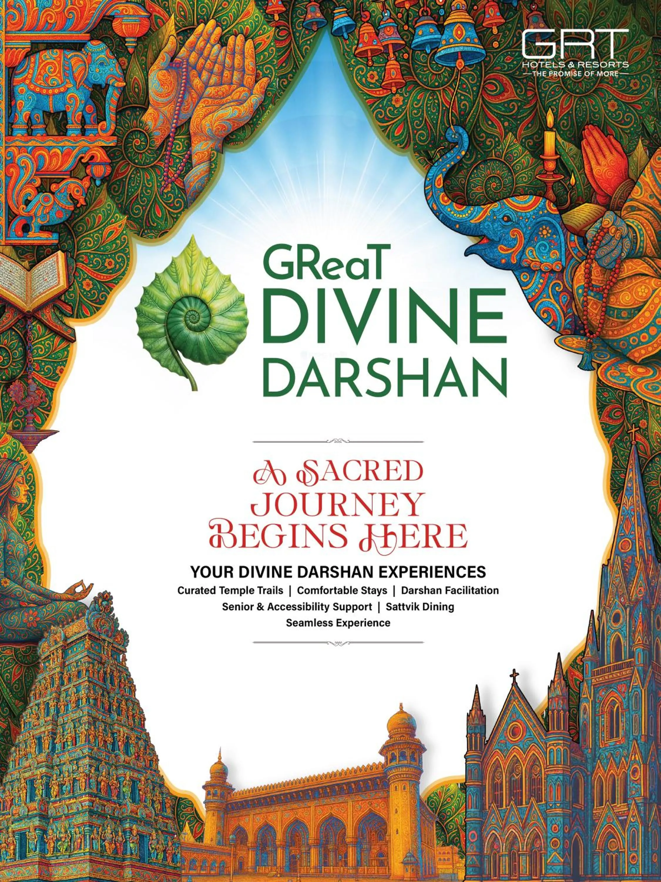 The GReaT Divine Darshan - single occupancy - Priority Temple Darshan & Temple Insights with Sattvik Menu | Complimentary Prasadam Packaging and Temple Orientation Kit in Regency Kanchipuram by GRT Hotels