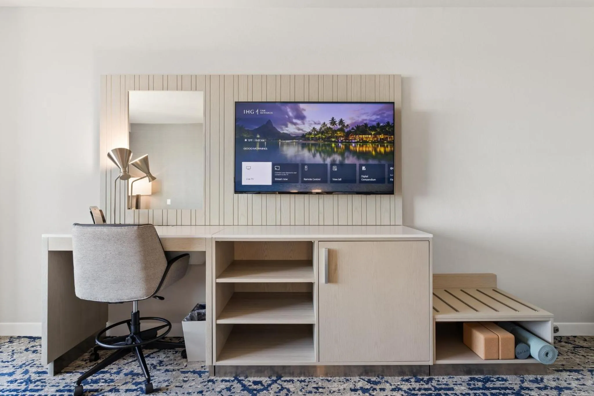 Standard Queen Room with Two Queen Beds with Balcony and Exercise Equipment in EVEN Hotel Austin Uptown near the Domain by IHG