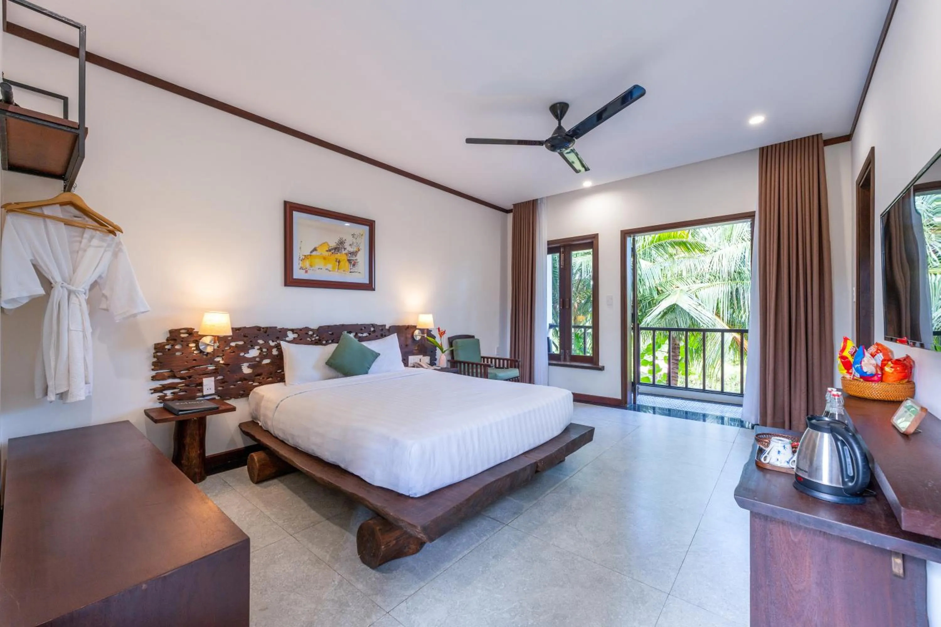 Deluxe Double Room With Palm View in Mayci Eco Boutique Hotel Hoi An