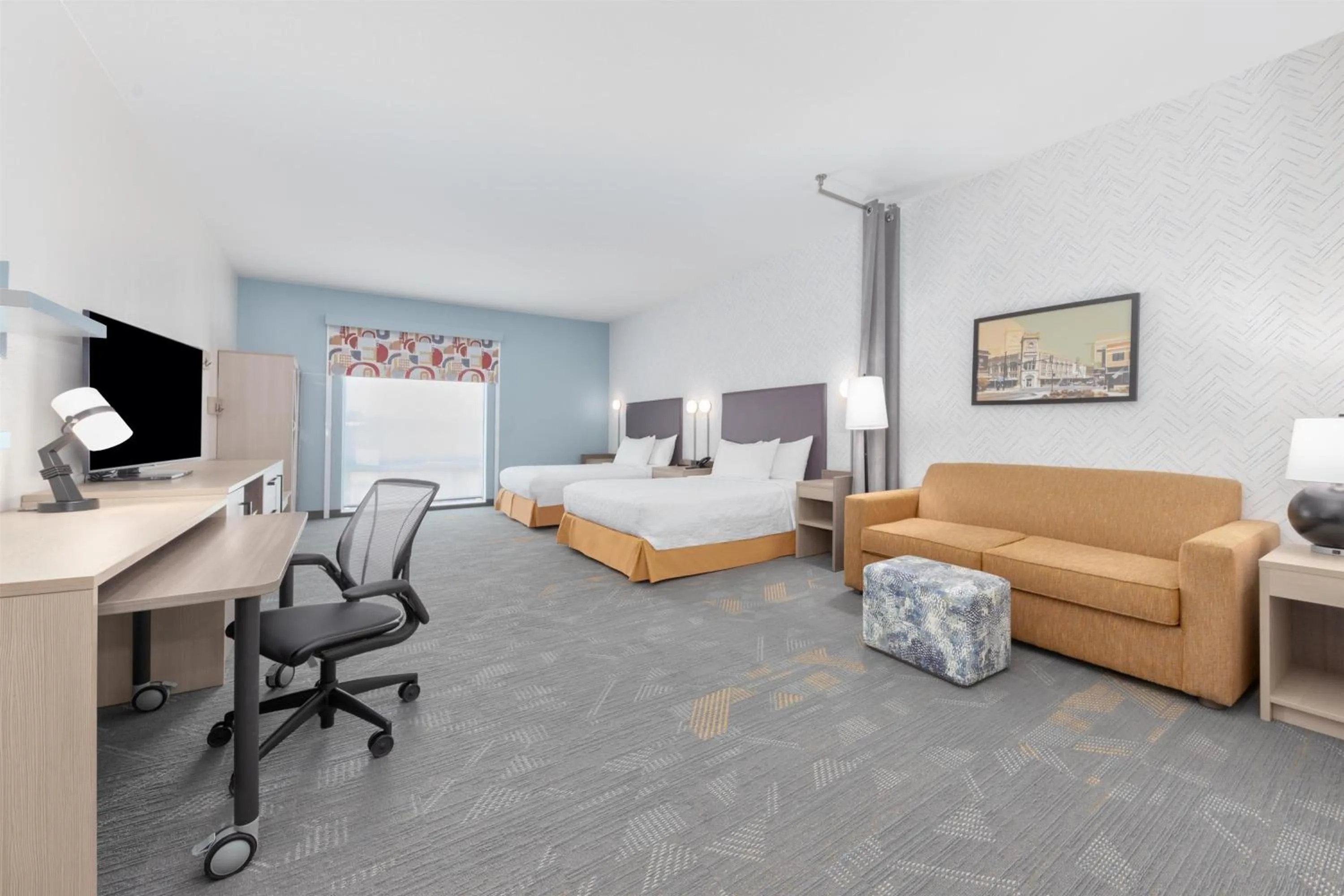 Studio Suite with Two Queen Beds and Tub - Mobility Access in Home2 Suites By Hilton Paris