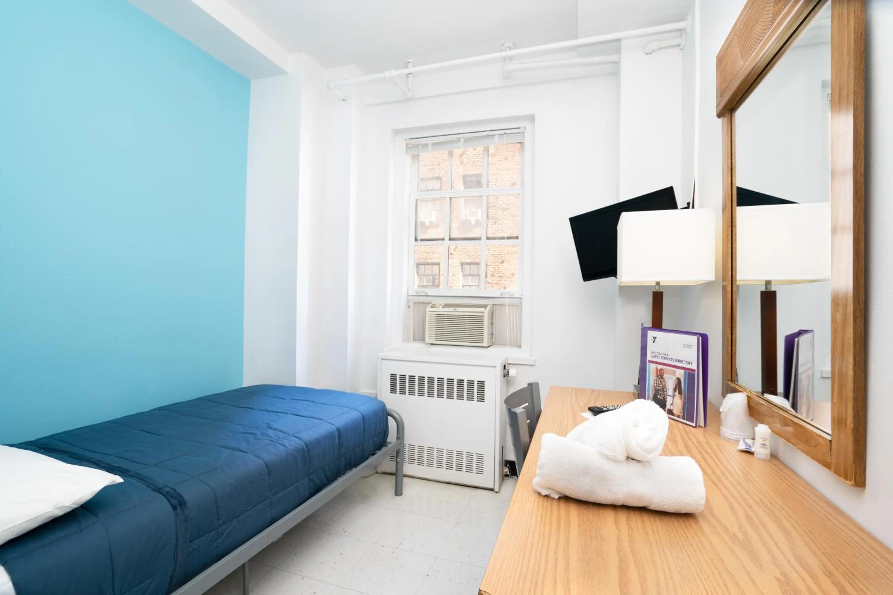 Private Single Room with Shared Bathroom in West Side YMCA