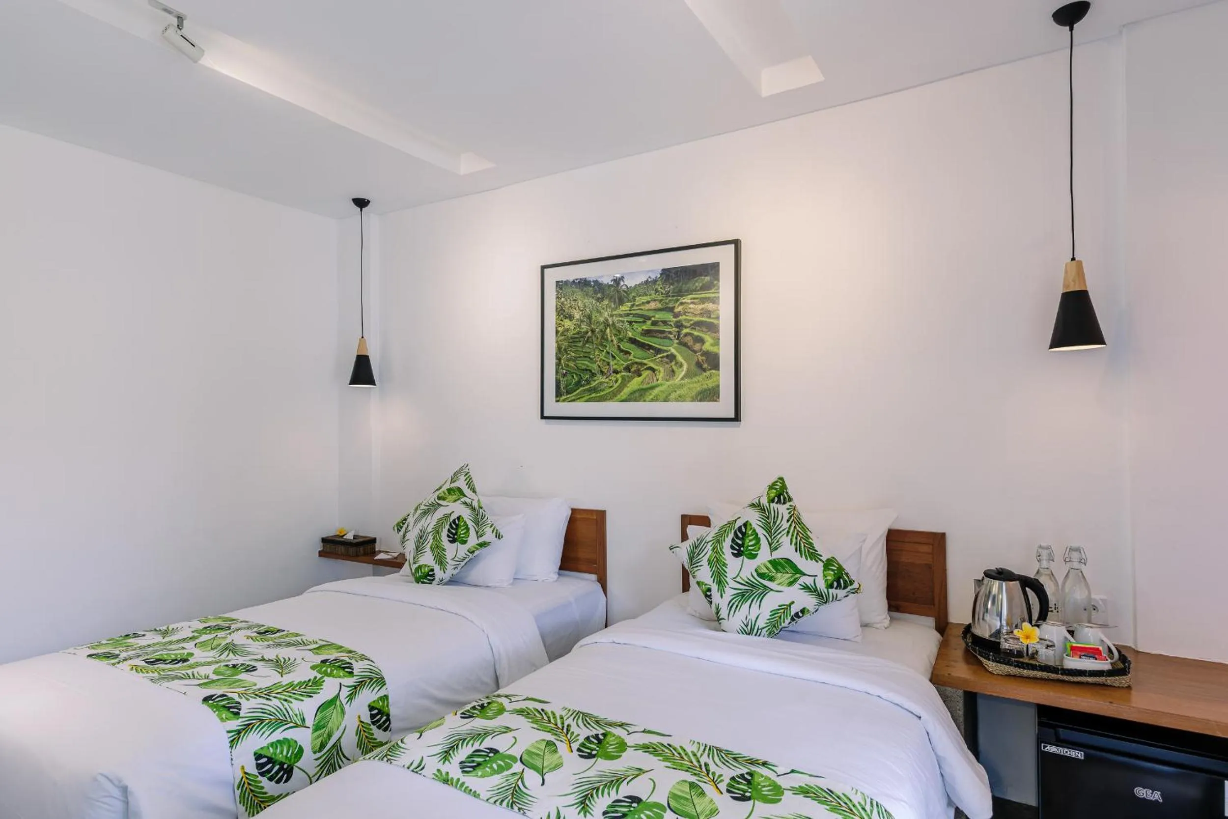 Bed in Chandi Hotel Ubud