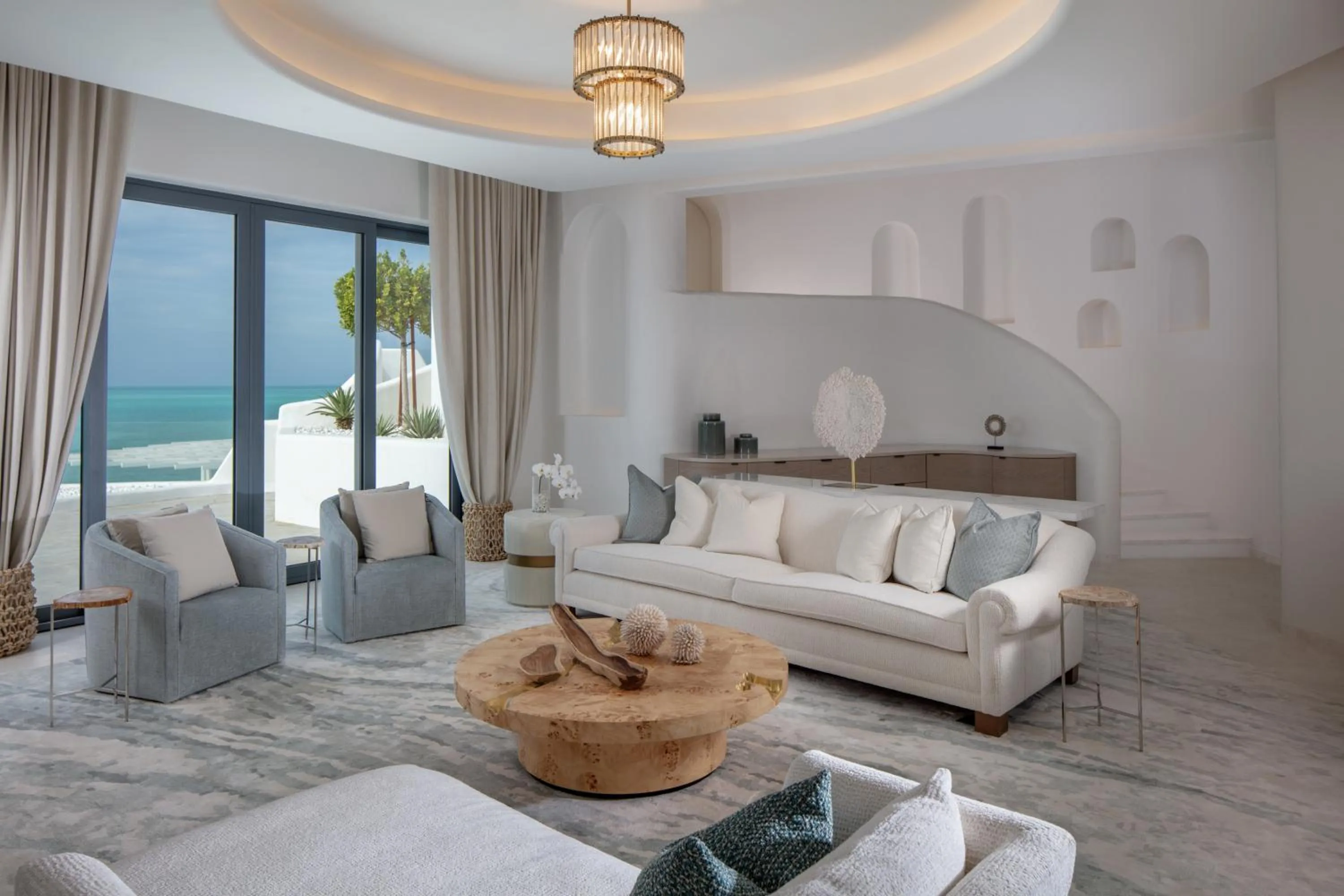Royal Santorini Duplex Suite in Anantara Santorini Abu Dhabi Retreat-Adults Only