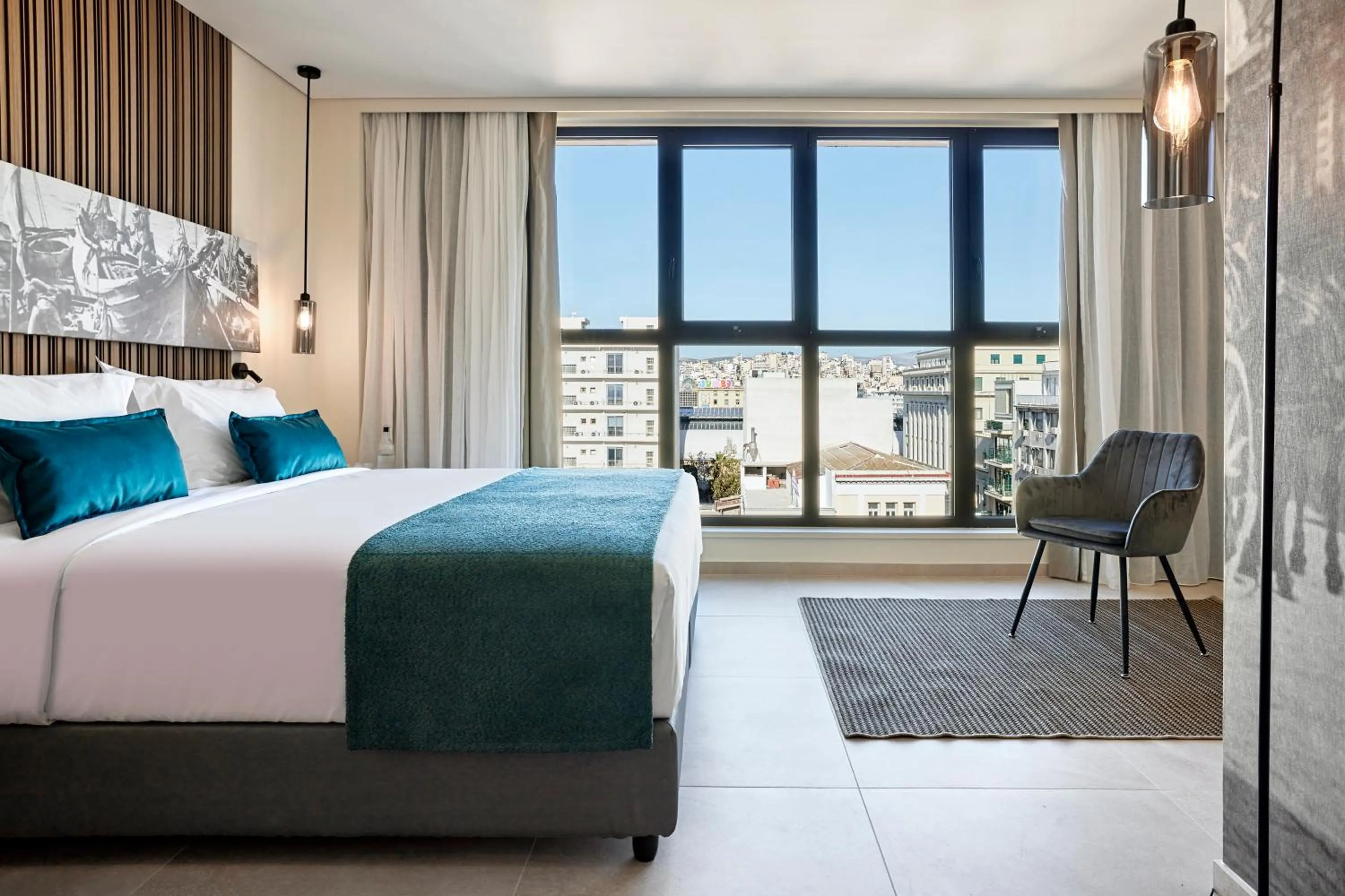 Deluxe Double Room with City View in Athenarum Portus Life & Style Hotel
