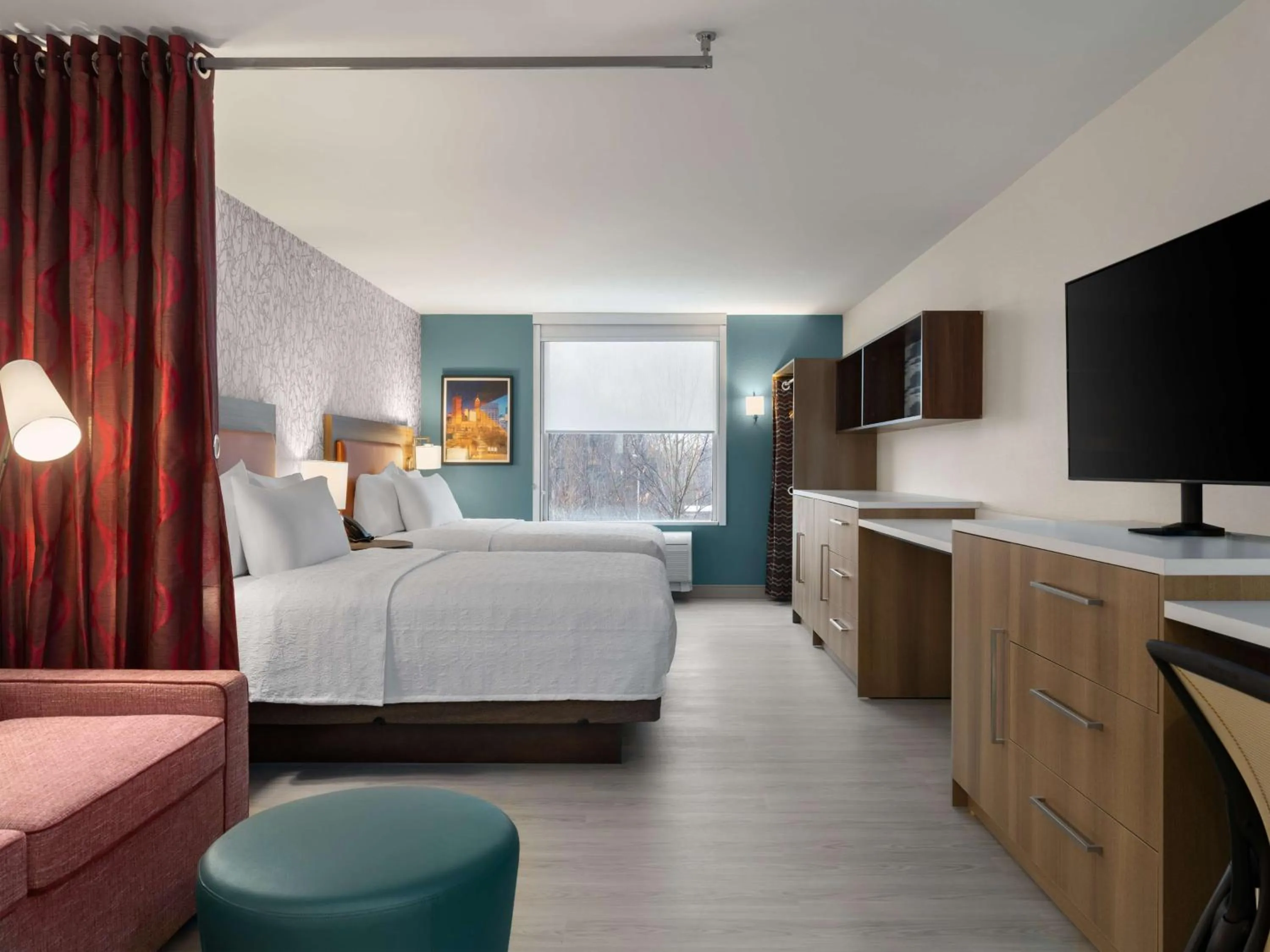 Studio Suite with Two Queen Beds in Home2 Suites By Hilton Brownsburg