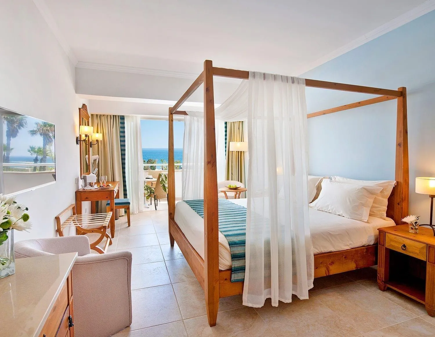 Fisherman's Junior Suite with Pool and Sea View (18+ years old) in Olympic Lagoon Resort Paphos