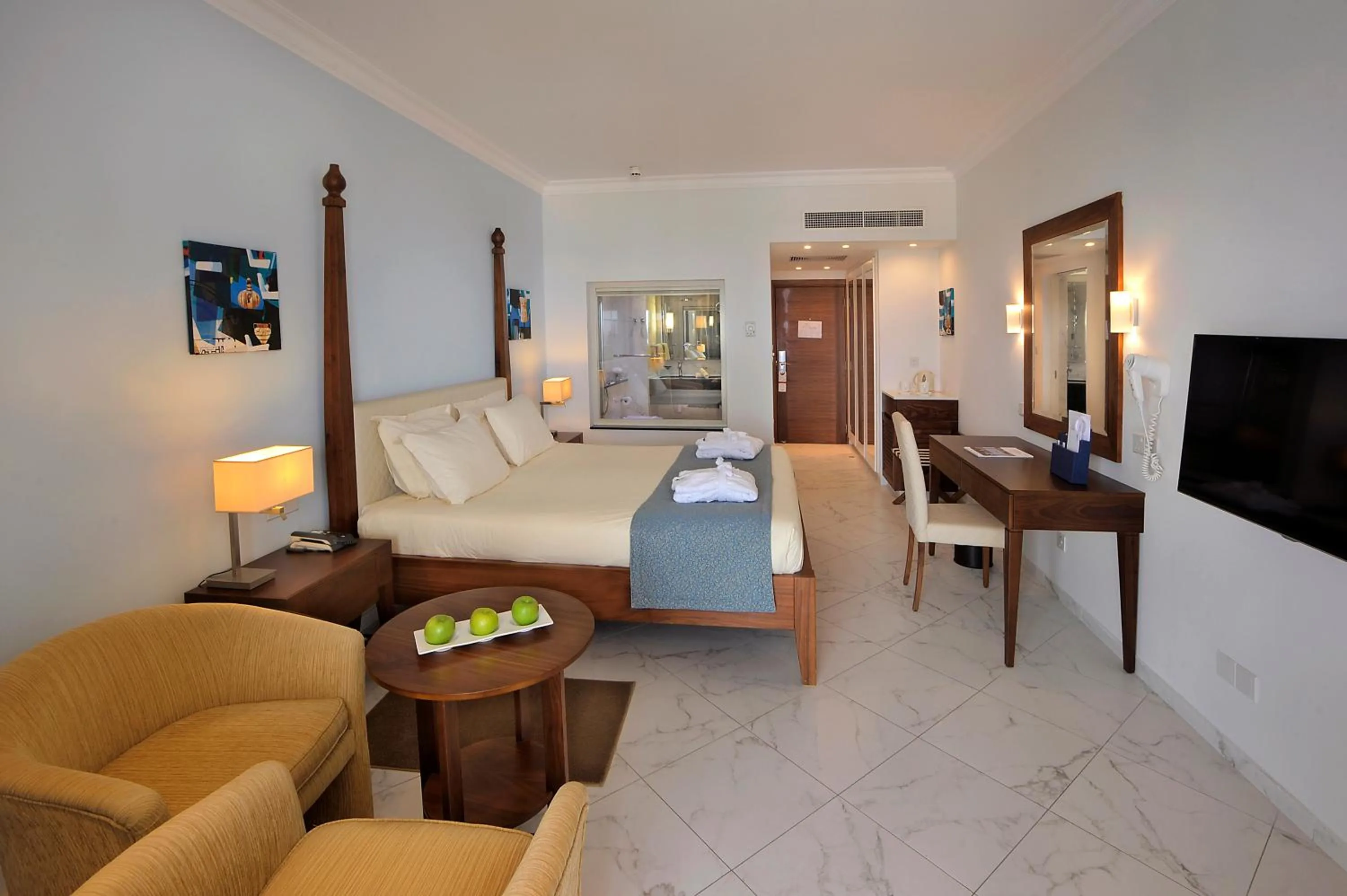 Superior Double or Twin Room with Side Sea View (18+ years old) in Olympic Lagoon Resort Paphos