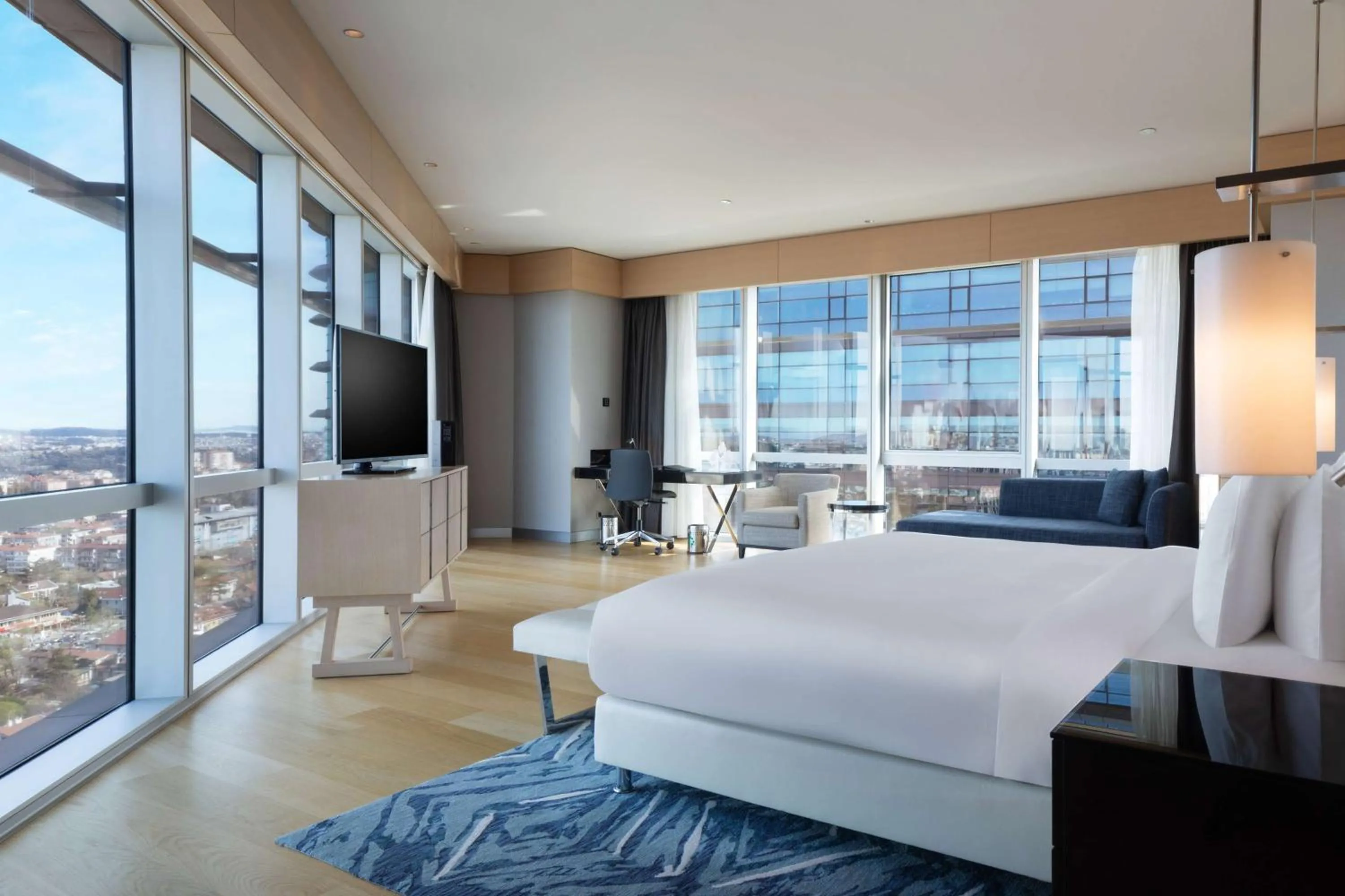 Corner Suite King Bed with City View in Wyndham Grand Istanbul Levent Hotel & Conference Center