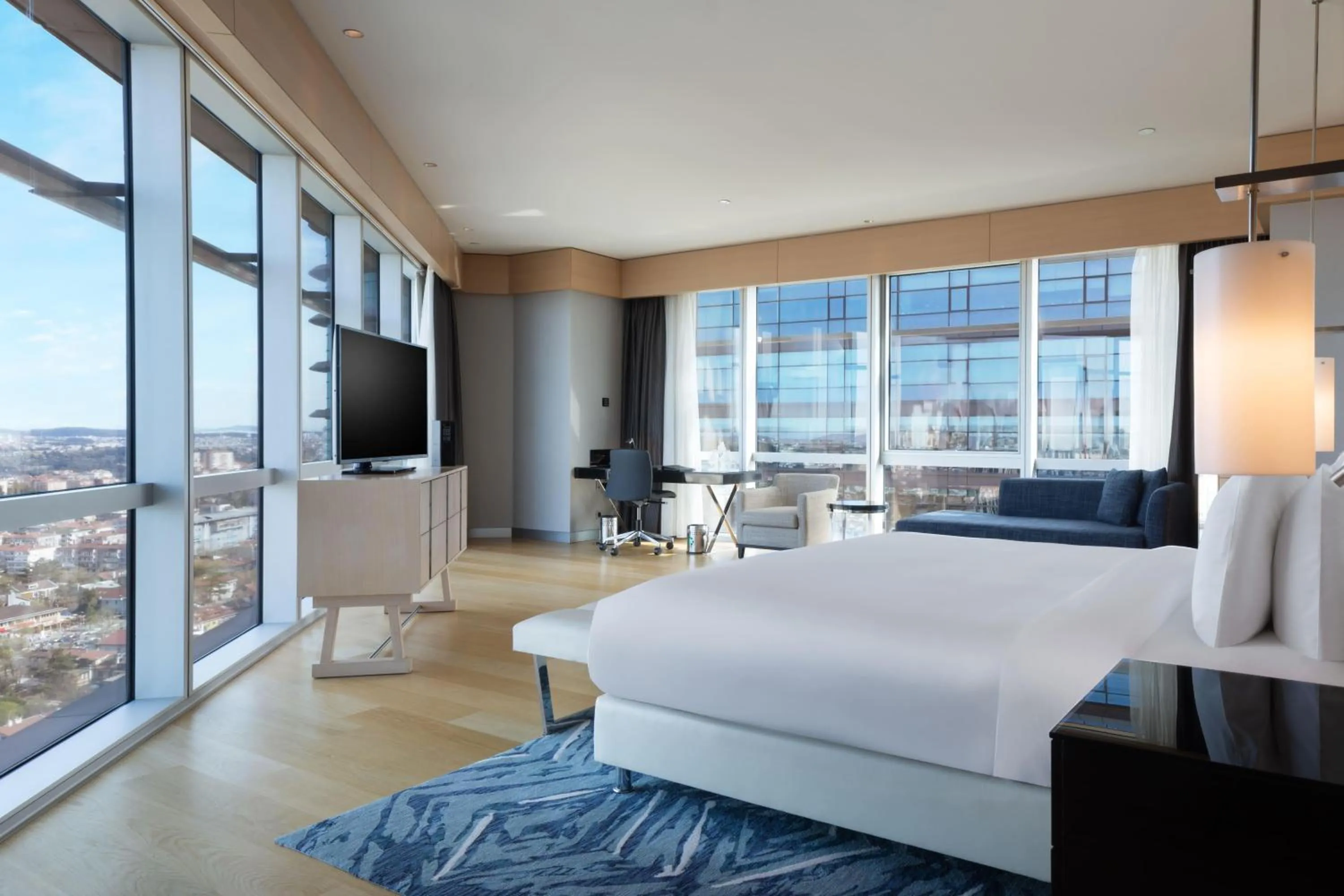 Corner Suite King Bed with City View in Wyndham Grand Istanbul Levent Hotel & Conference Center