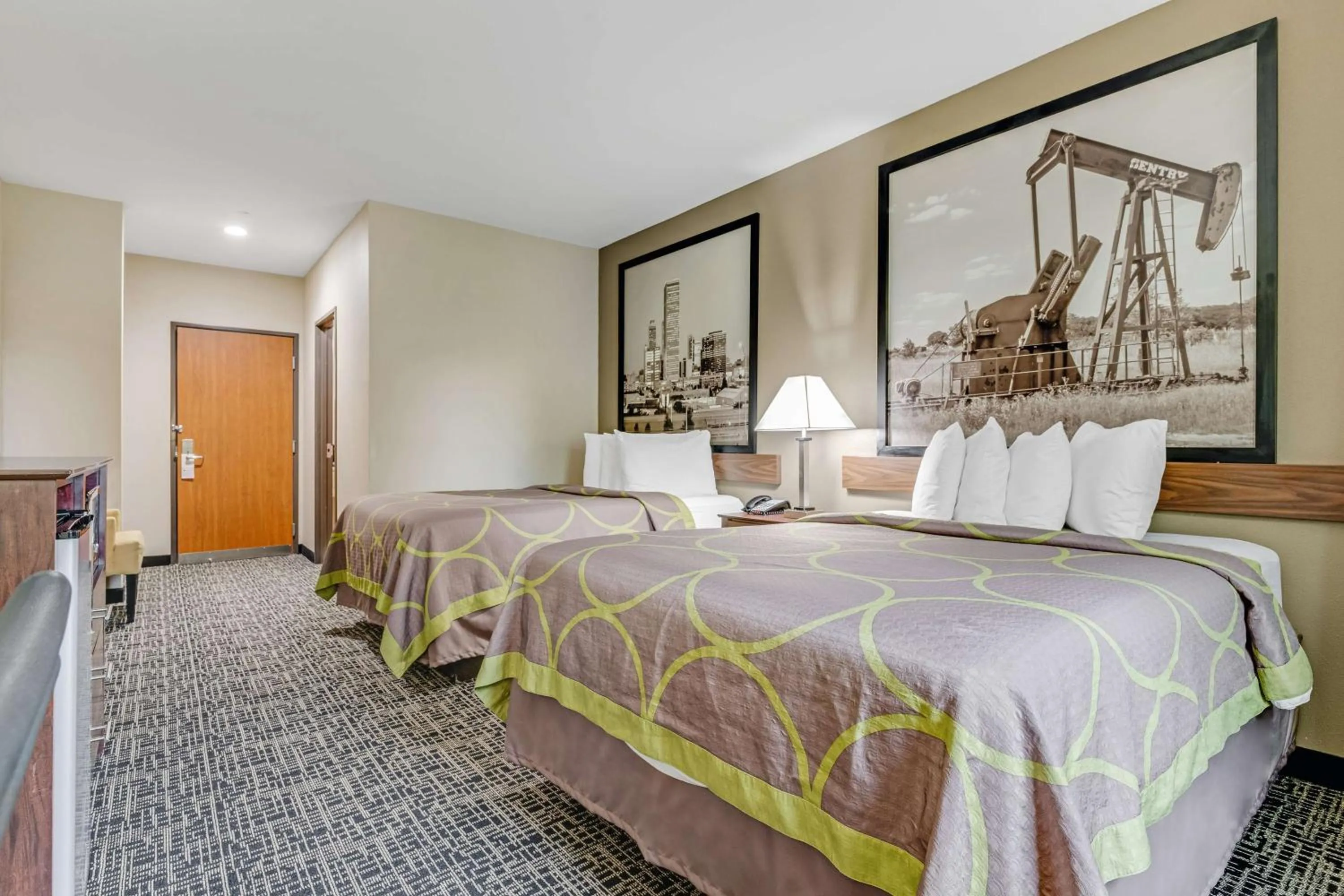 Deluxe Queen Suite with Two Queen Rooms with Kitchenette in SureStay Plus Hotel by Best Western Owasso Tulsa North