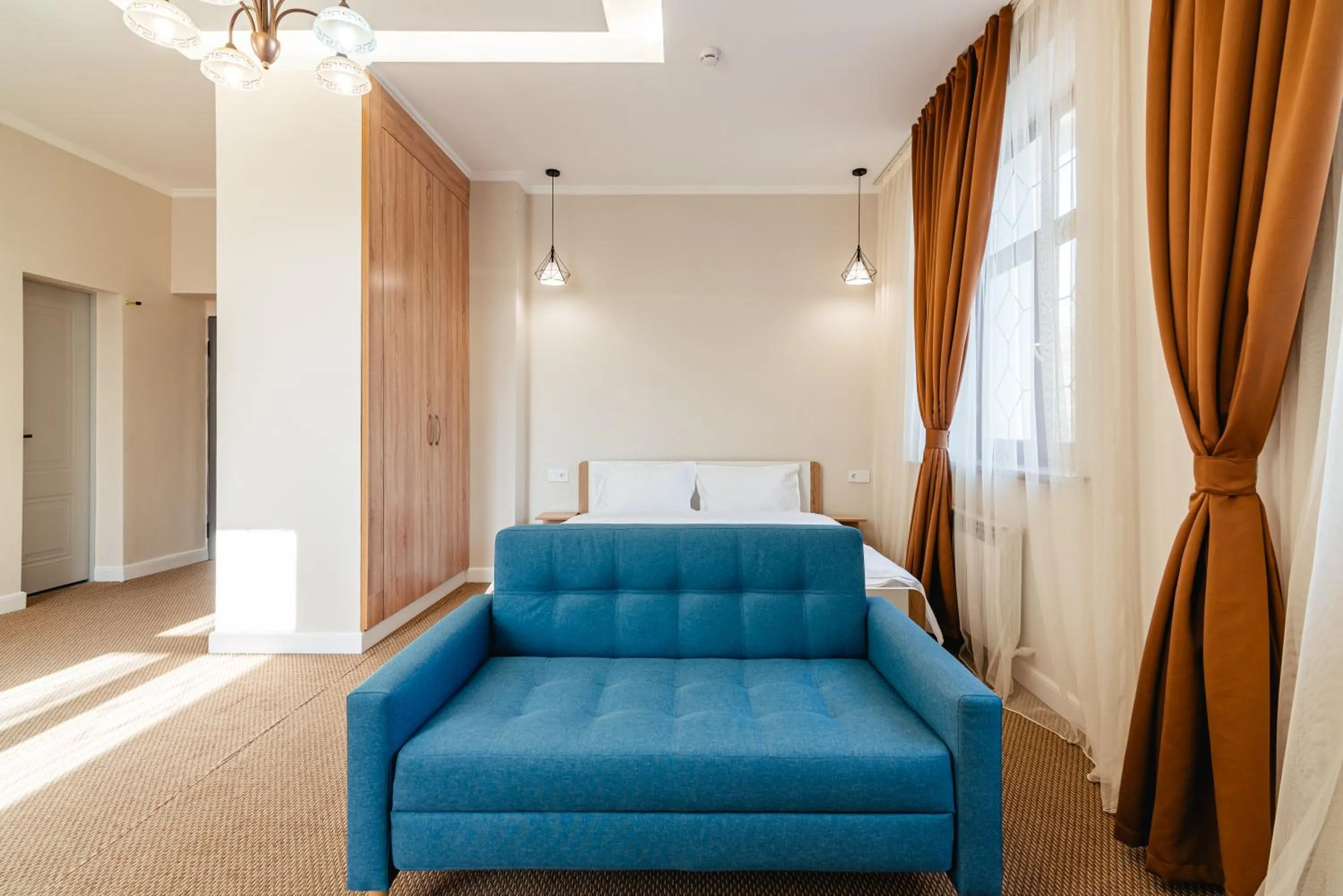 Bed in AYKUN Hotel