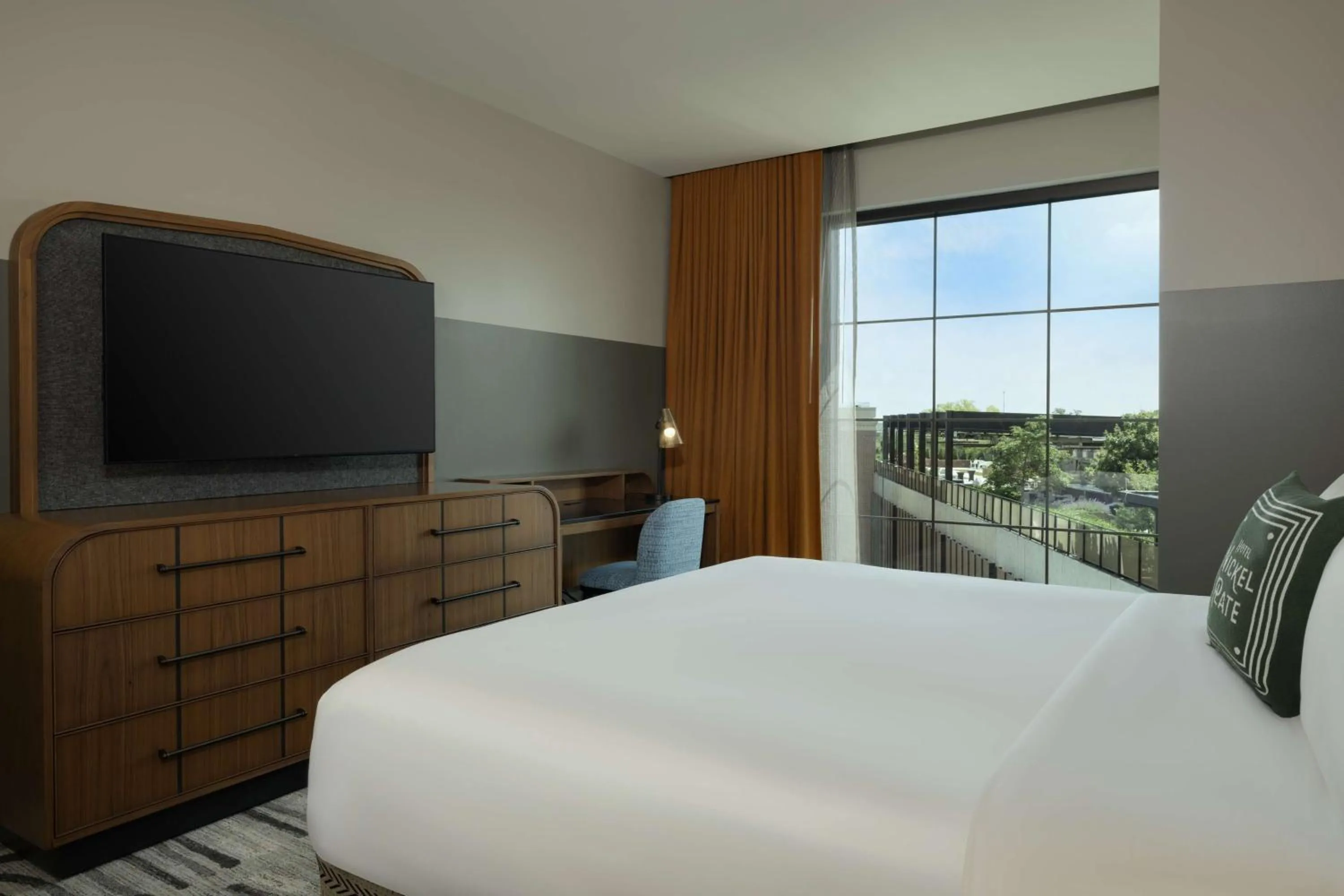 One-Bedroom Presidential King Suite with Kitchenette in Hotel Nickel Plate Fishers, Tapestry Collection By Hilton