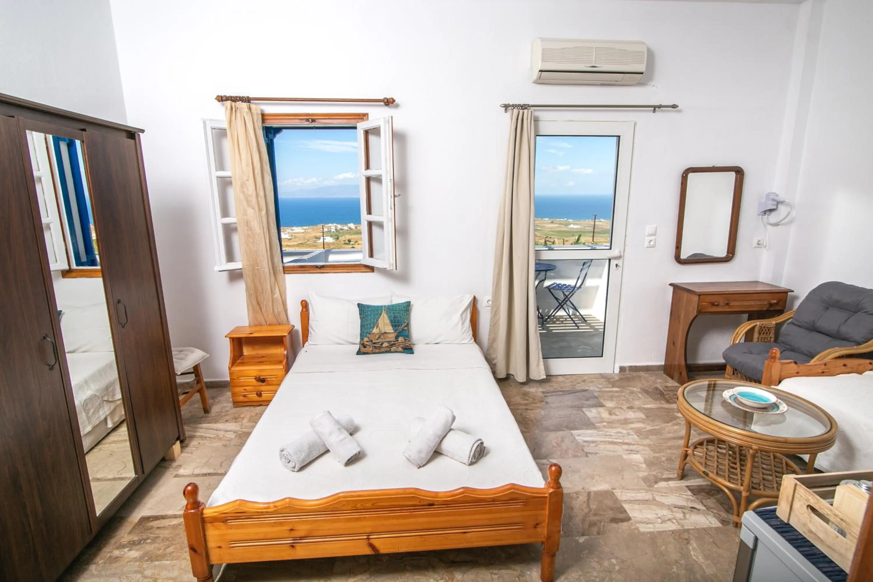 Standard Double Room with Sea View in Stelios Rooms