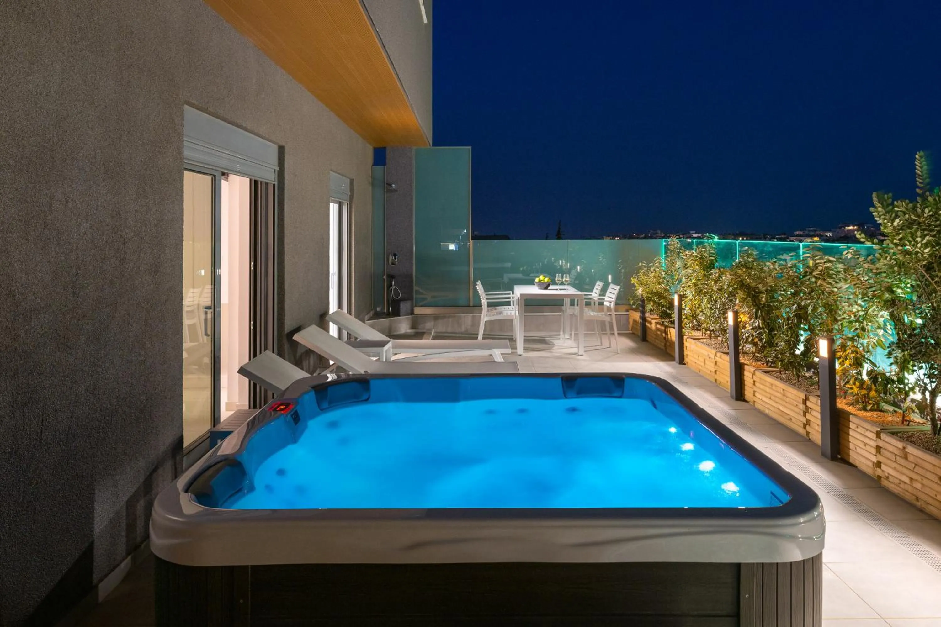 Apartment in Rhodes Skyline Suite with out Door Jacuzzi Sea View A2