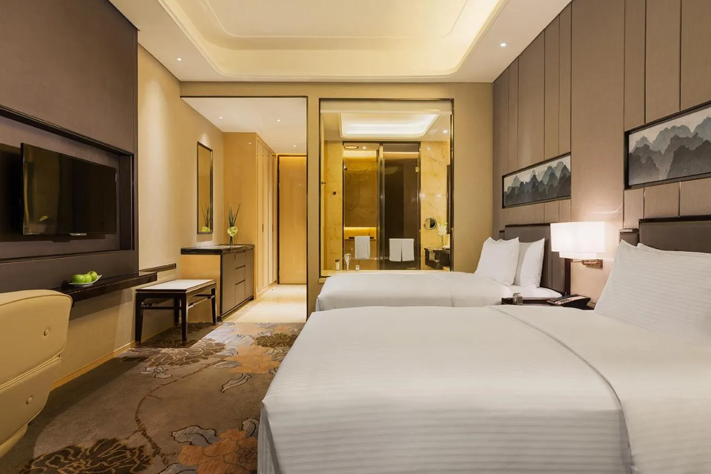 Deluxe Twin Room in Wanda Realm Longyan