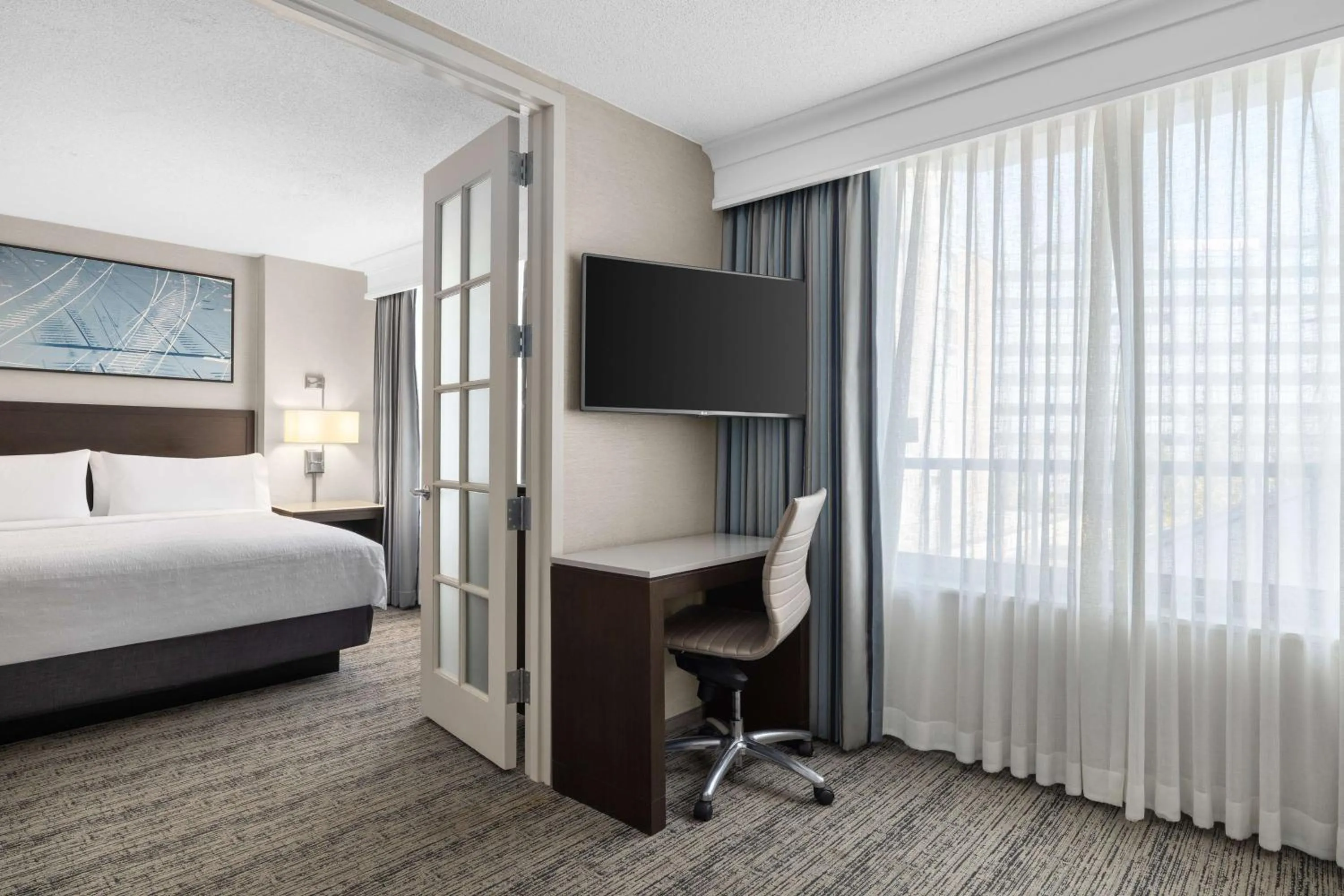 Two-Room King Suite with Murphy Bed in Homewood Suites By Hilton Downers Grove Chicago, Il