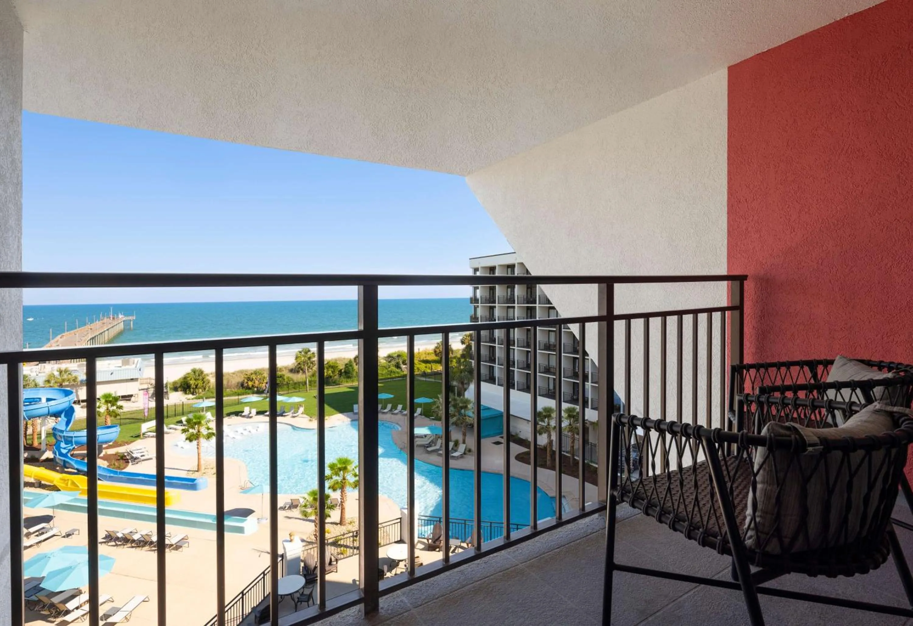 One-Bedroom King Suite with Ocean View in The Ellie Beach Resort Myrtle Beach, Tapestry By Hilton