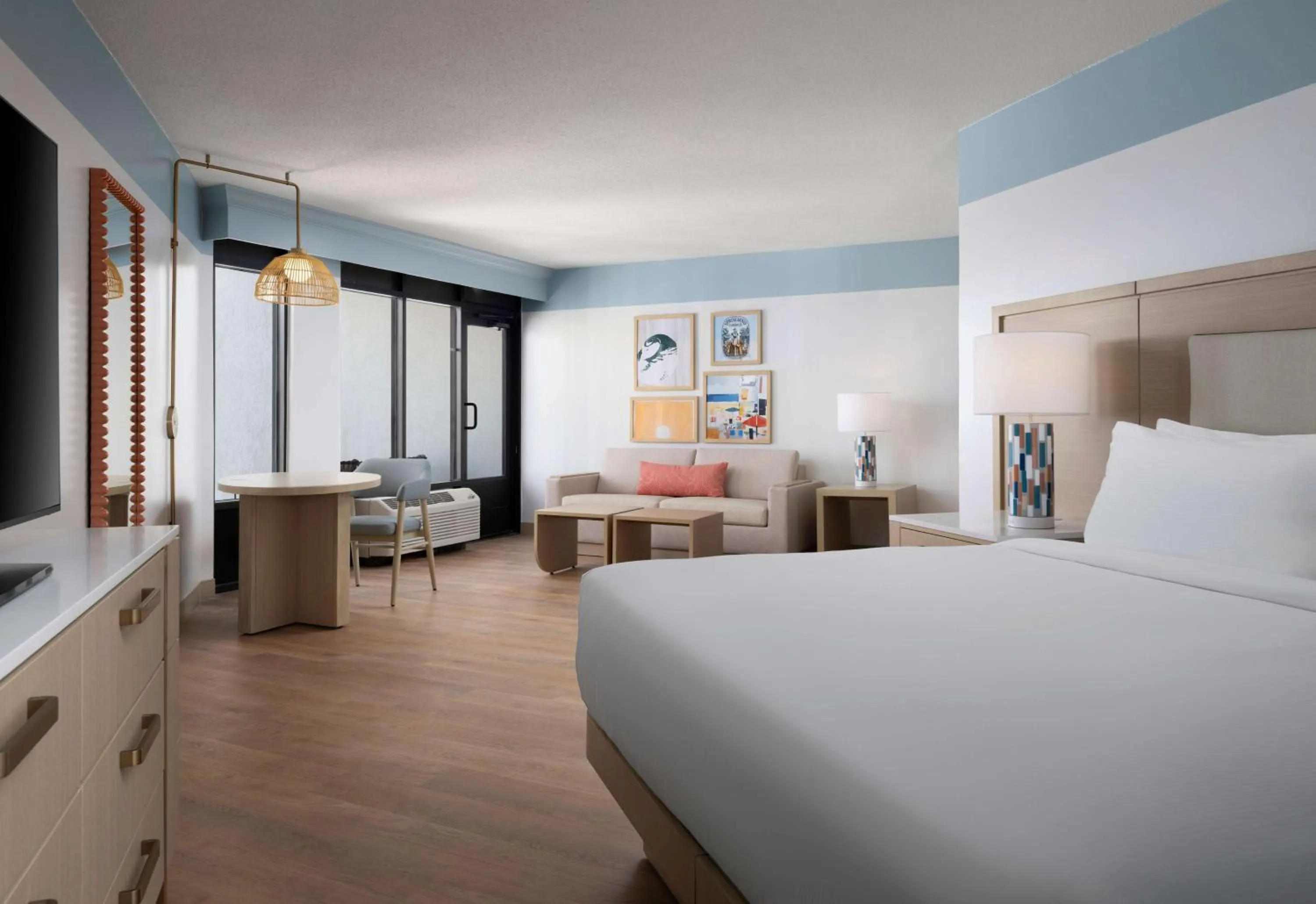 Junior King Suite with Ocean View in The Ellie Beach Resort Myrtle Beach, Tapestry By Hilton