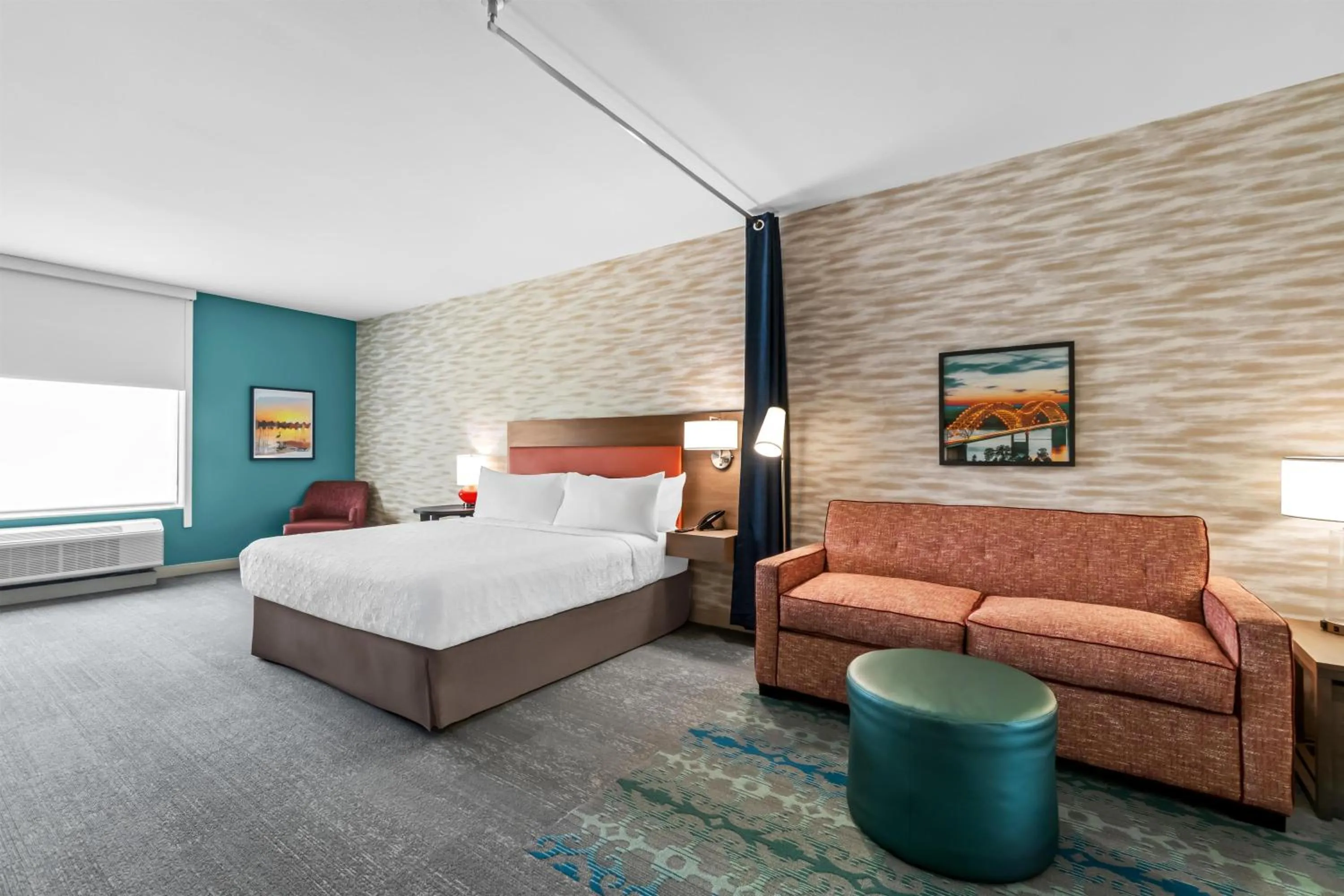 King Studio Suite with Accessible Tub - Mobility Access in Home2 Suites By Hilton Marion