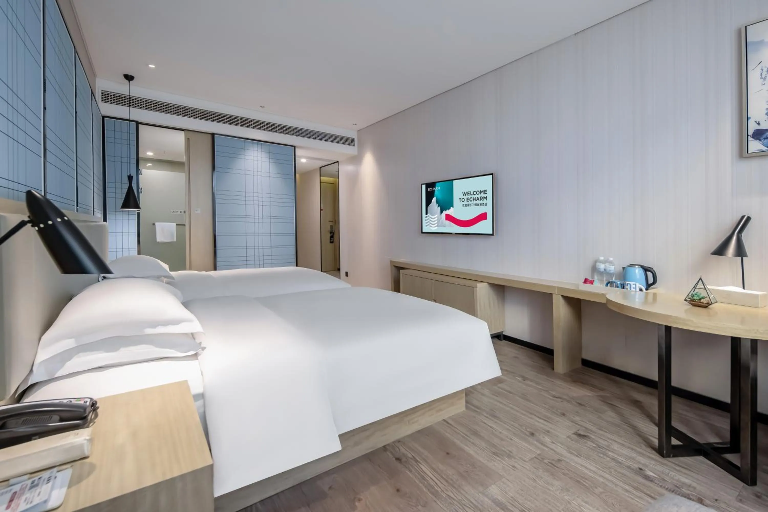Deluxe Twin Room - single occupancy in Echarm Hotel Nanning the MixC Exhibition Center Metro Station
