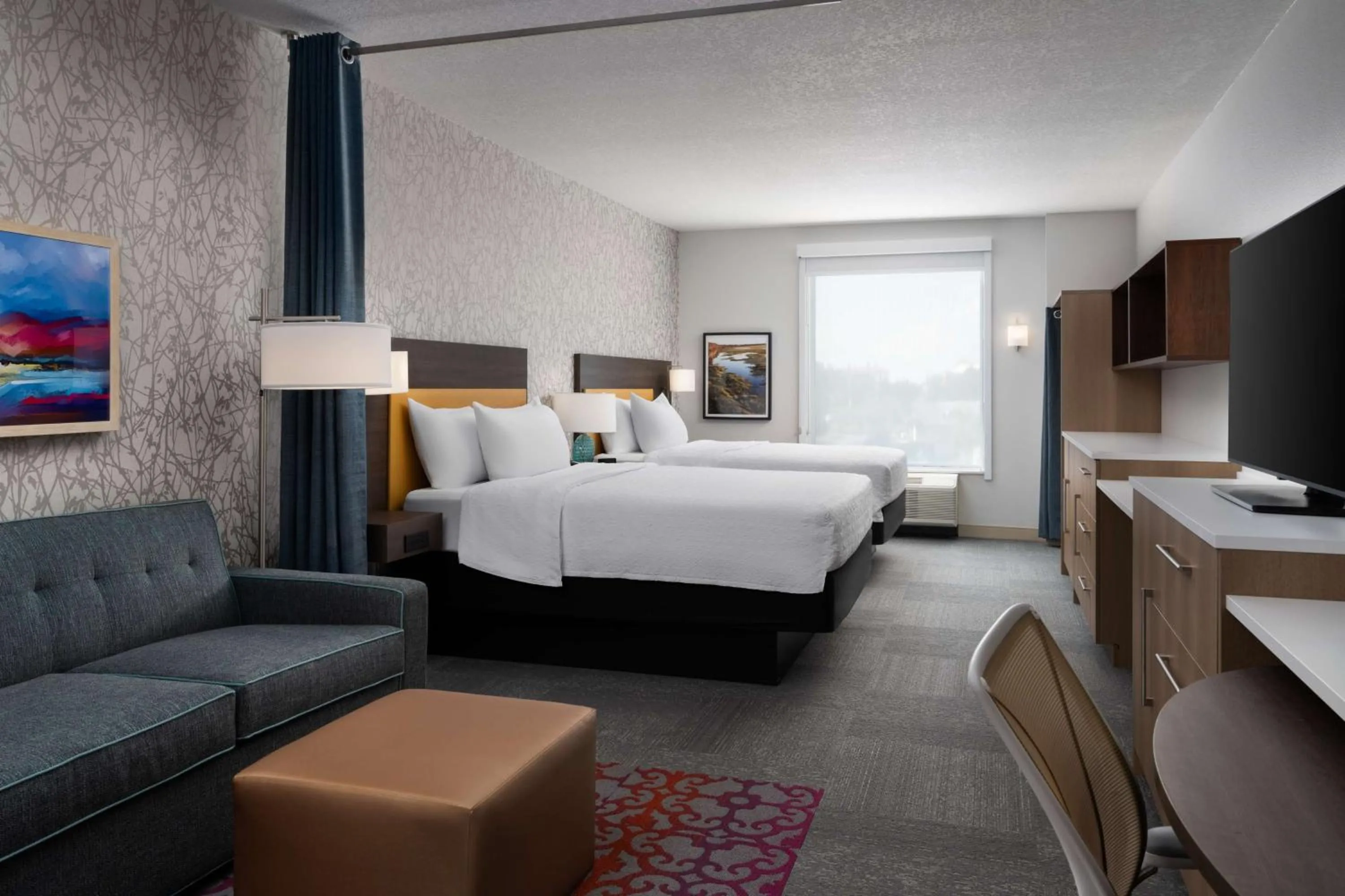 Studio Suite with Two Queen Beds - Hearing Access in Home2 Suites By Hilton Winter Haven