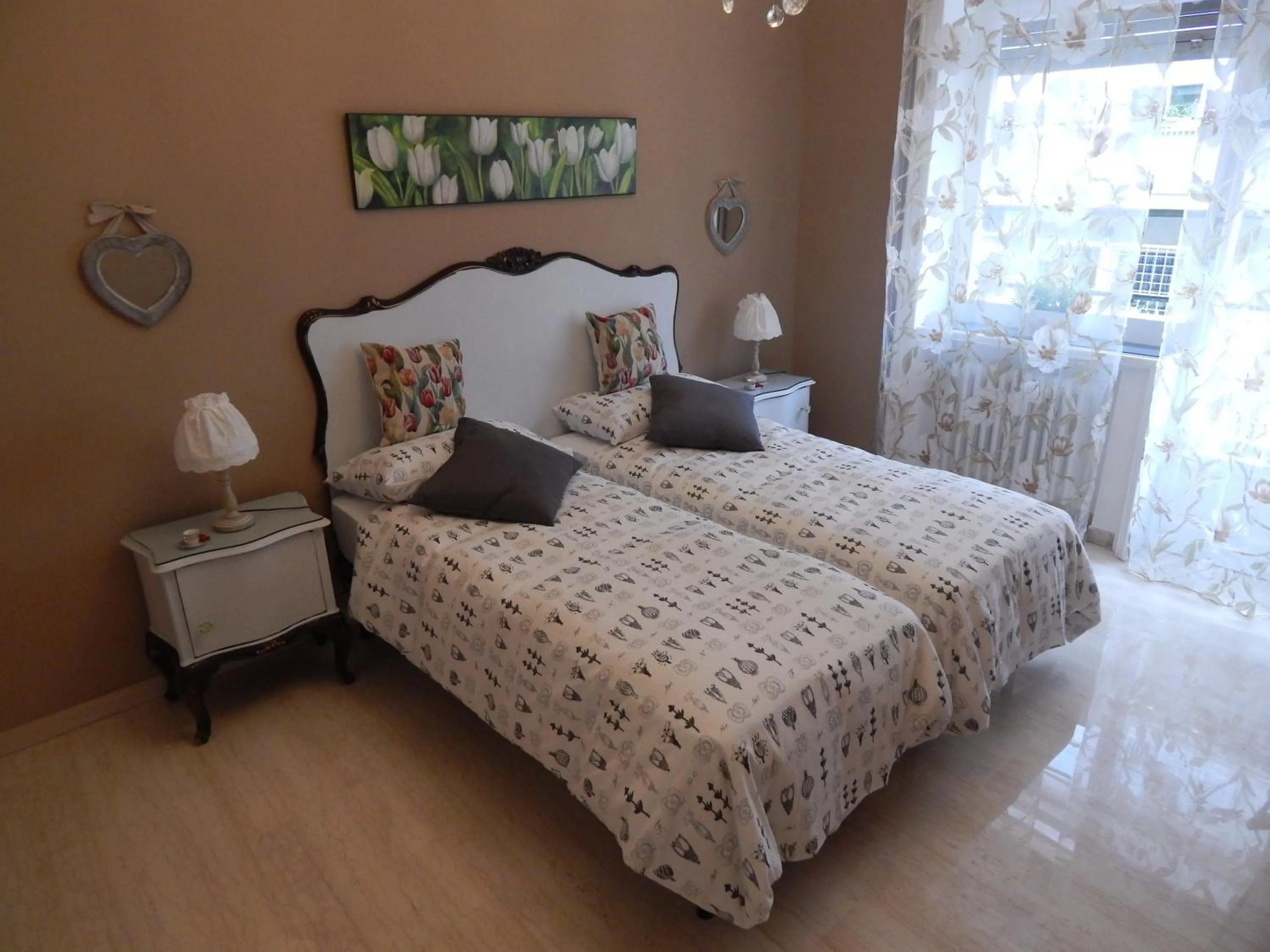 Twin Room with Shared Bathroom in Affittacamere Roma Centro, Musei Vaticani Rooms