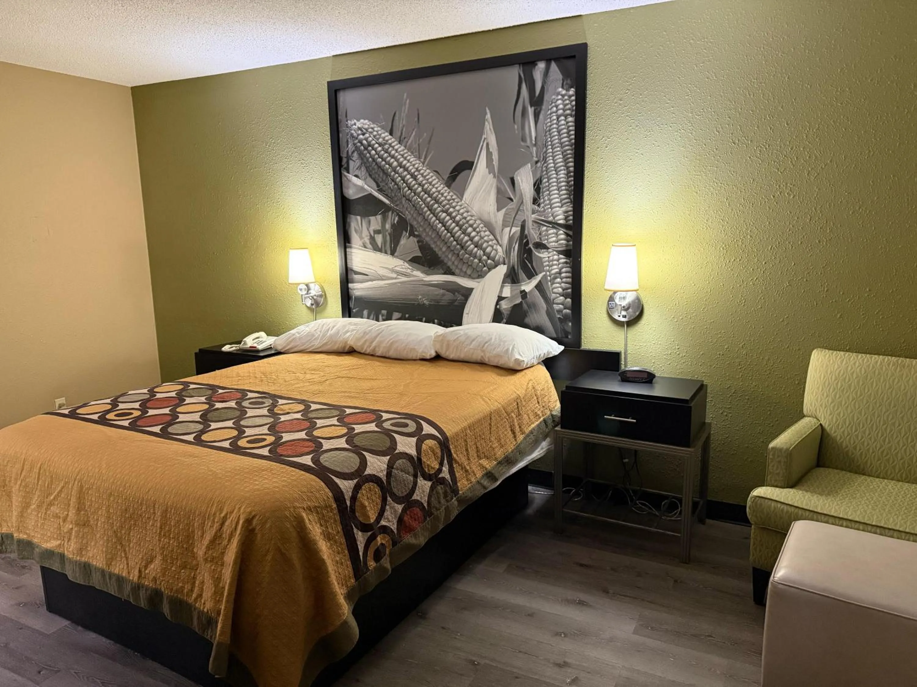 Queen Room - Non-Smoking in Super 8 by Wyndham Mendota I-39